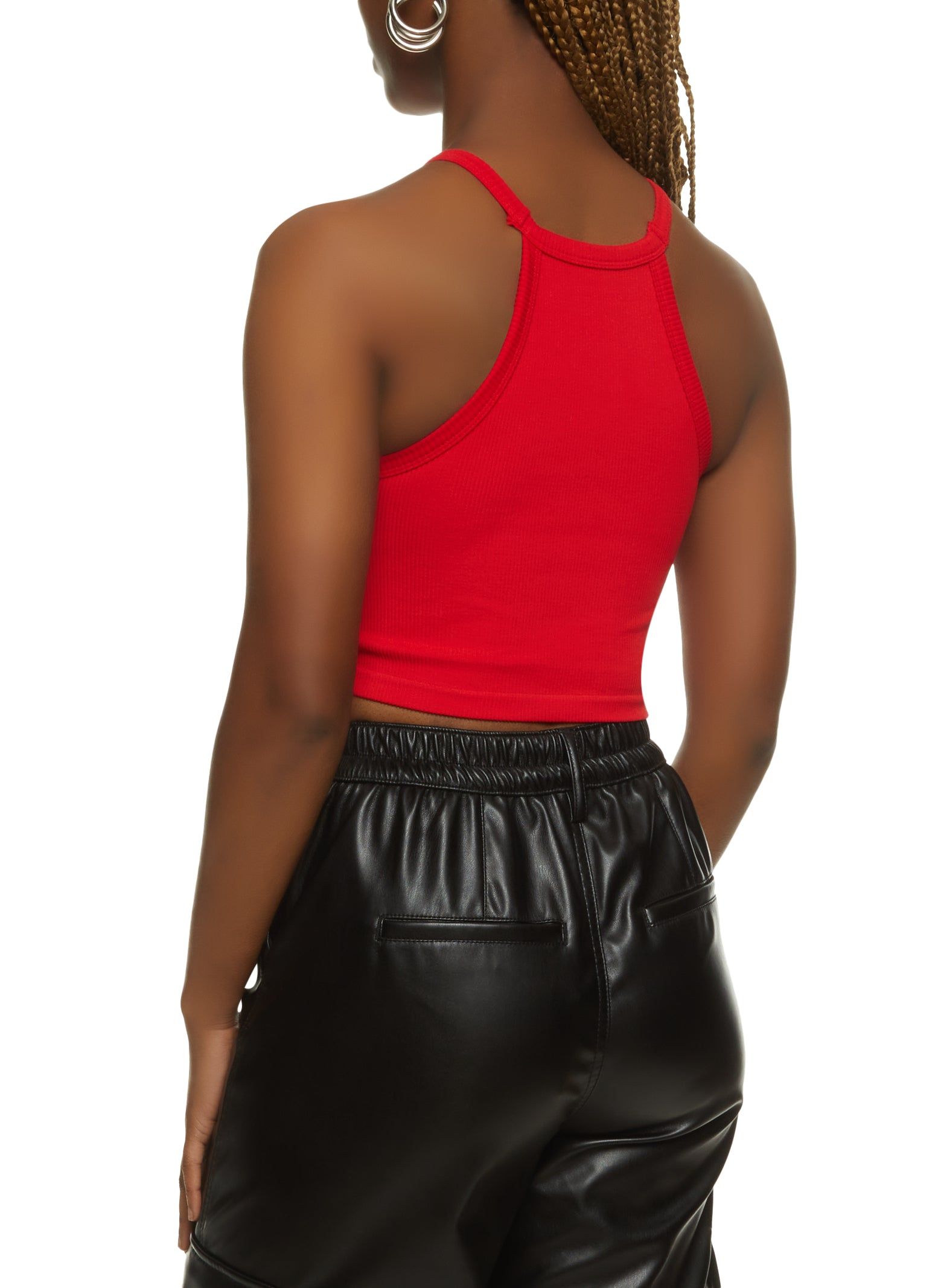 Seamless High Neck Cropped Cami sold by Rainbow product image thumbnail 2