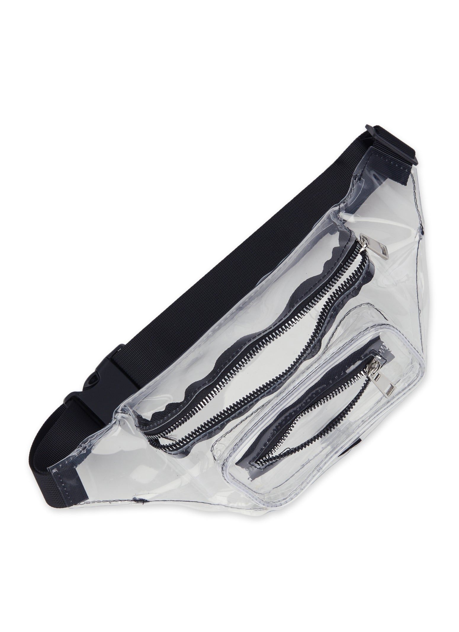Clear Double Zip Fanny Pack sold by Rainbow product image thumbnail 3