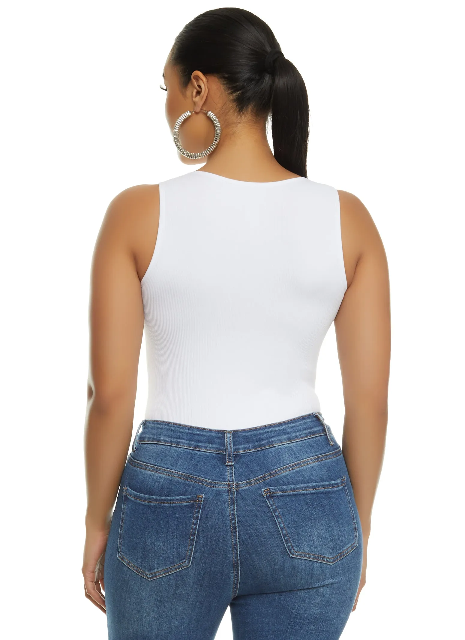 Half Zip Tank Bodysuit sold by Rainbow product image thumbnail 3