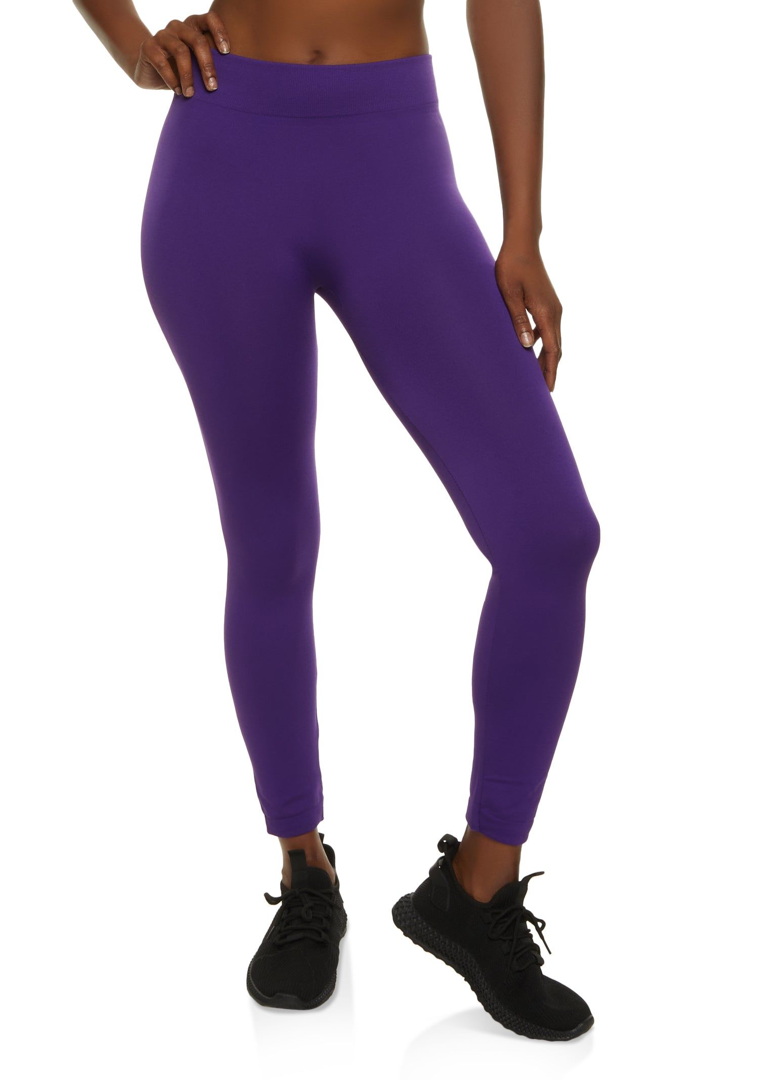 Fleece Basic Seamless Leggings sold by Rainbow