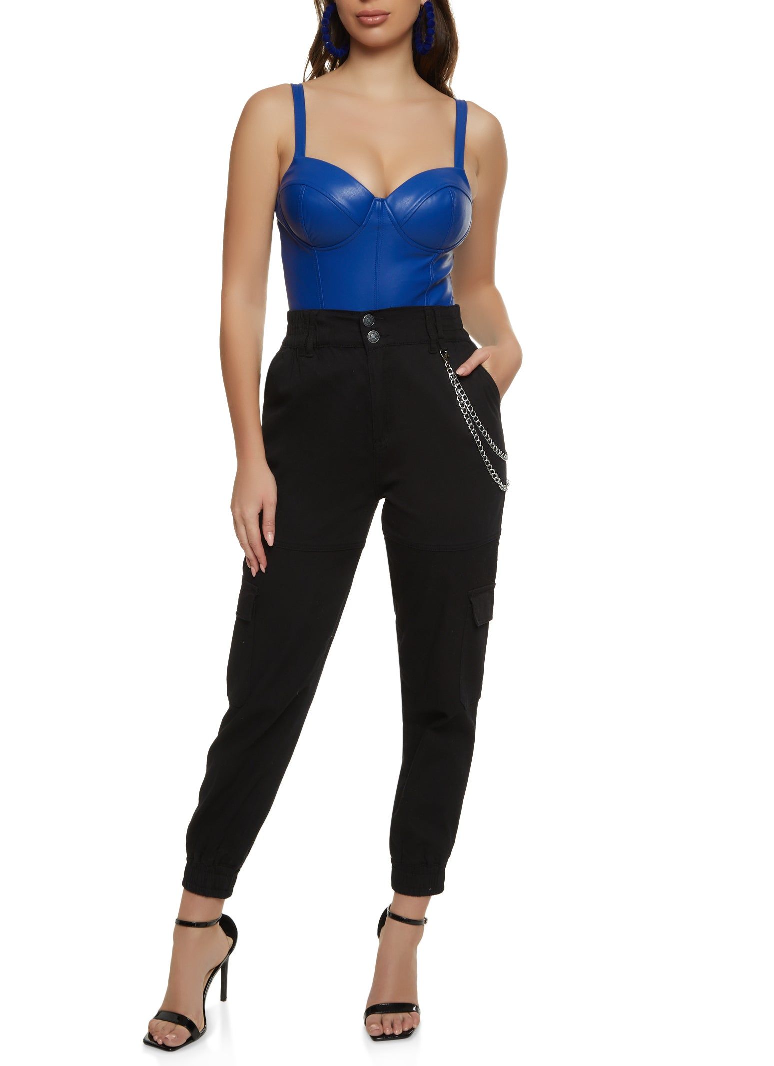 Faux Leather Bustier Bodysuit sold by Rainbow product image thumbnail 2