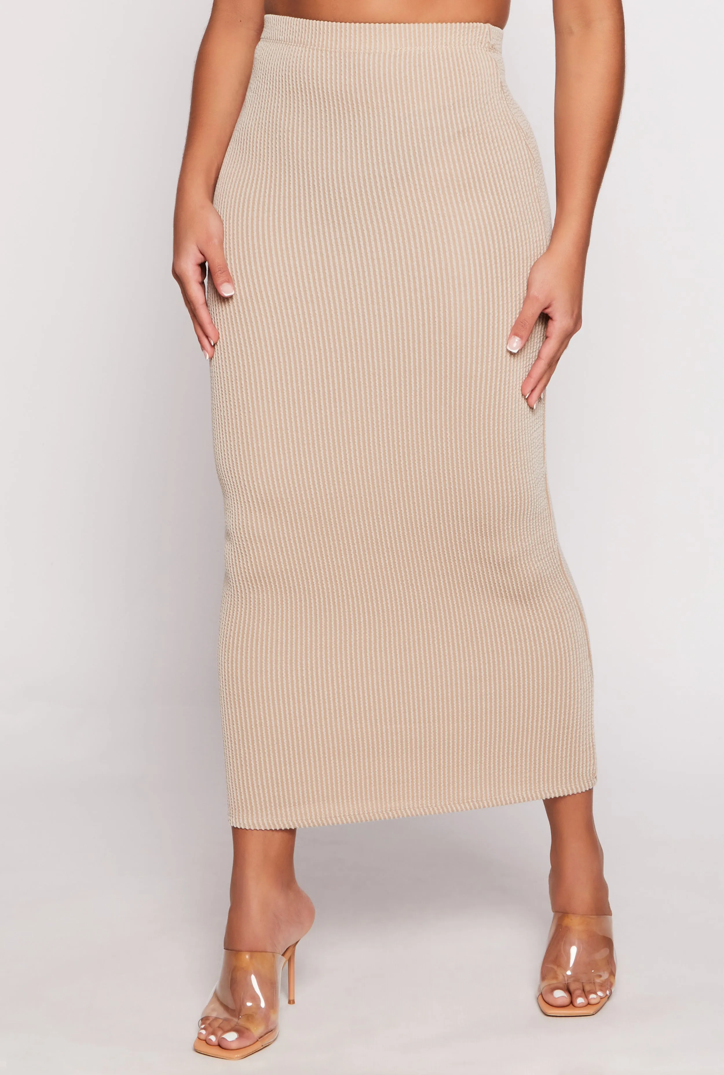 Almost Famous Ribbed Knit Maxi Skirt sold by Rainbow product image thumbnail 2