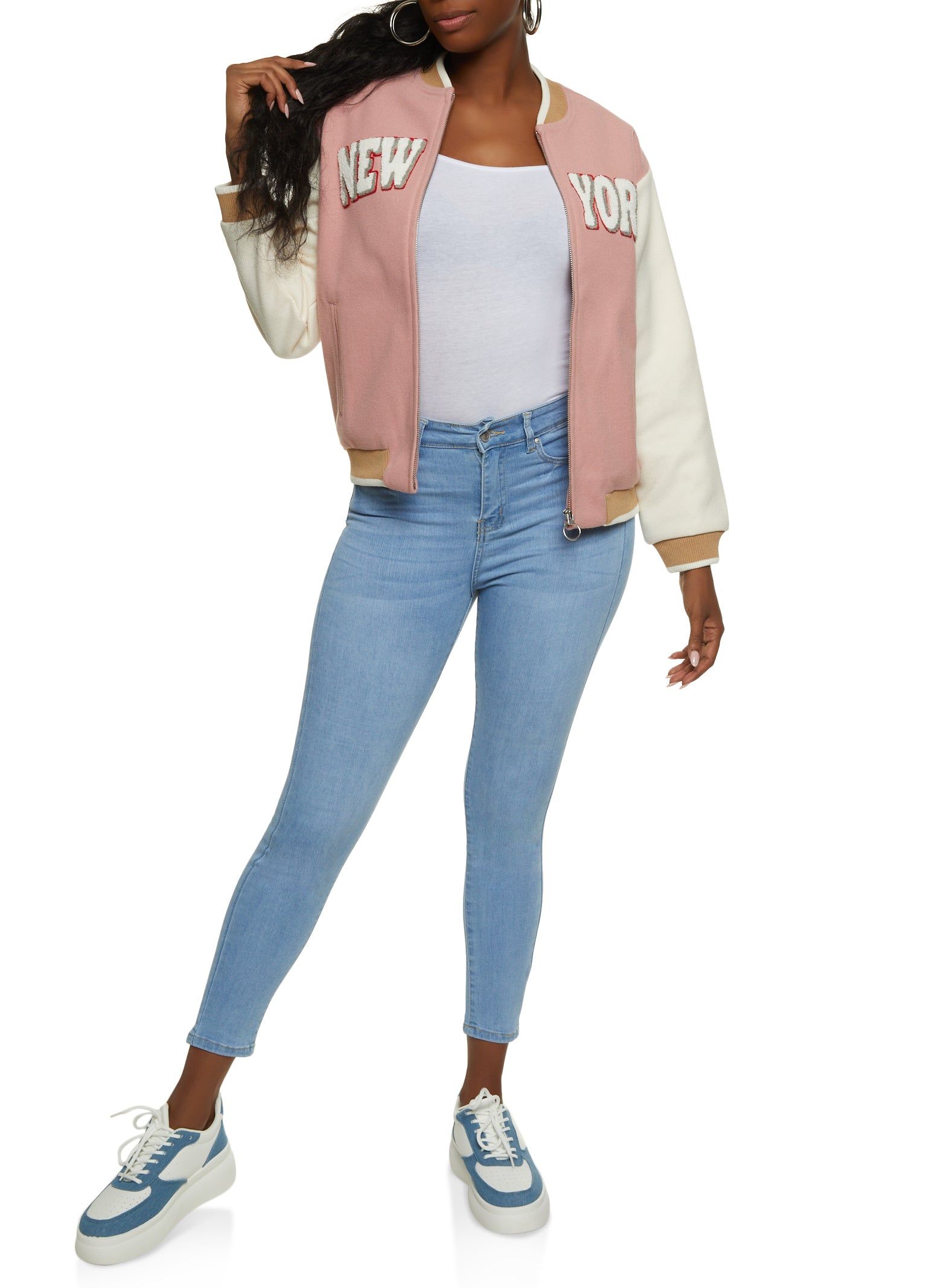 New York Chenille Patch Varsity Jacket sold by Rainbow product image thumbnail 2