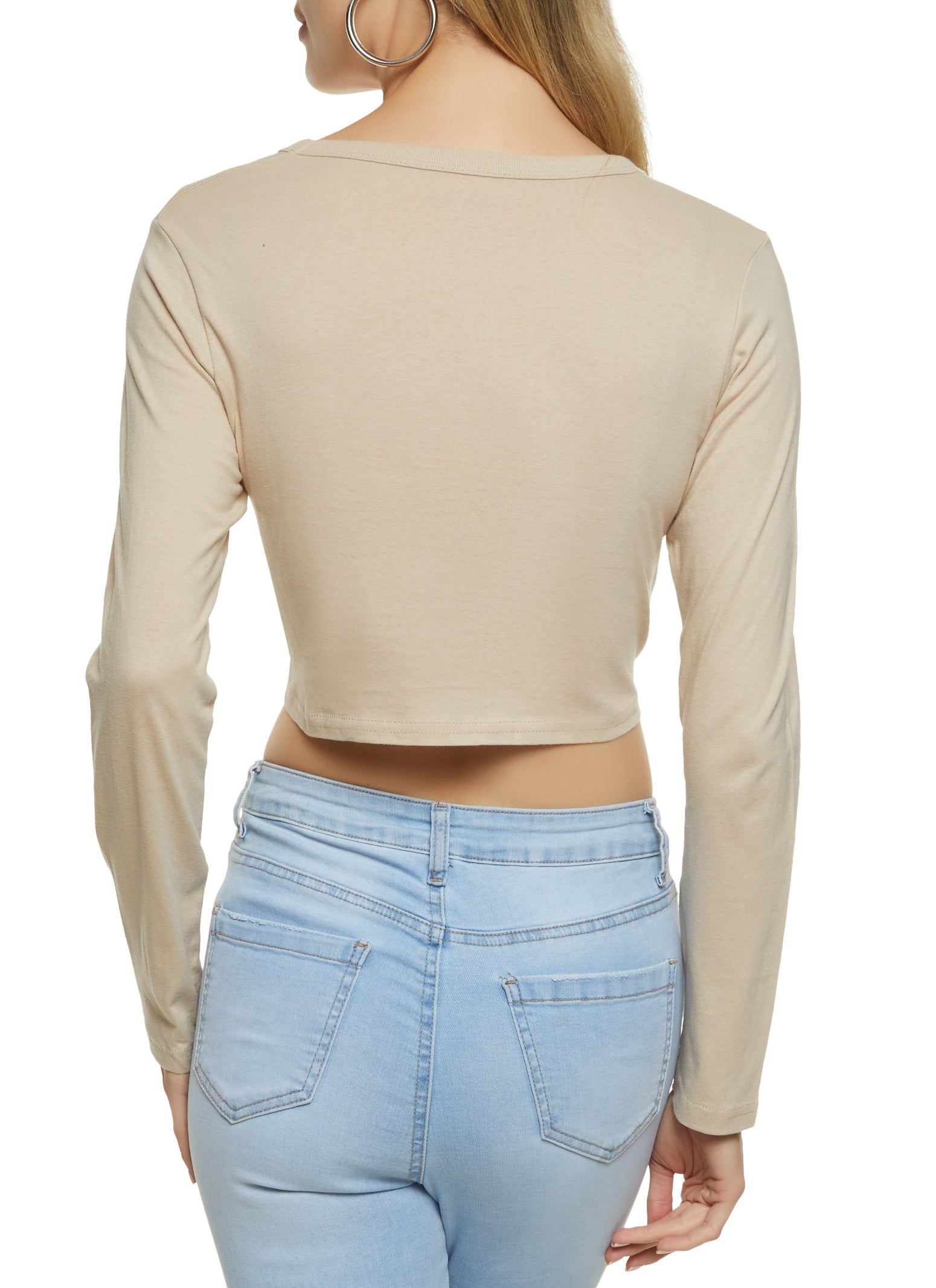 Laser Cut Knot Front Cropped Tee sold by Rainbow product image thumbnail 2