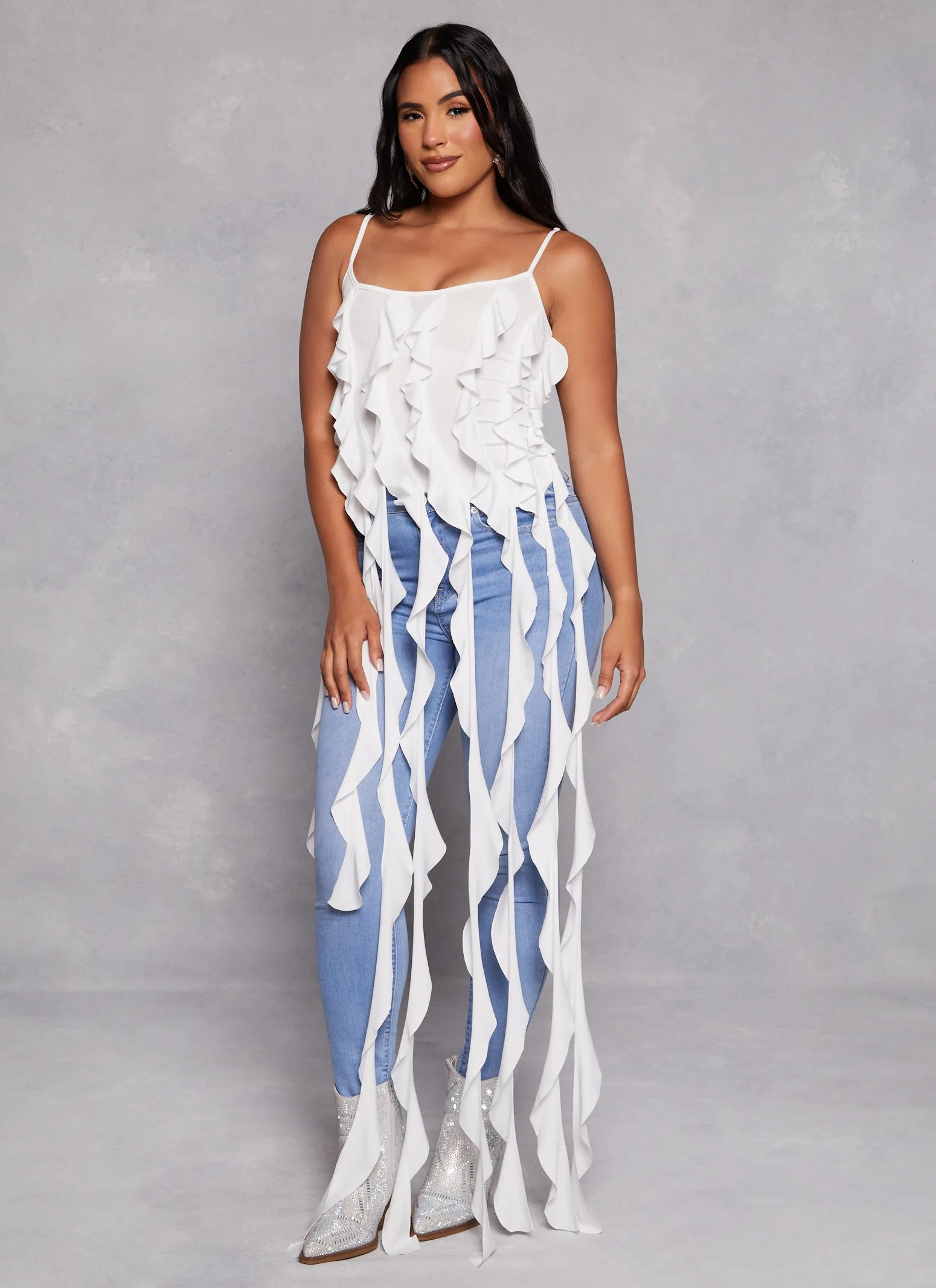 Ruffle Fringe Cami sold by Rainbow product image thumbnail 2