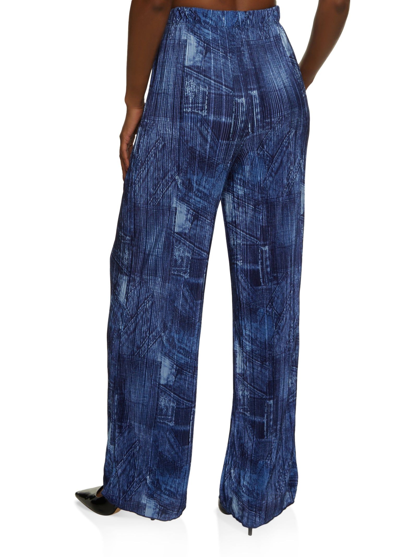 Plisse Printed Wide Leg Pants sold by Rainbow product image thumbnail 2