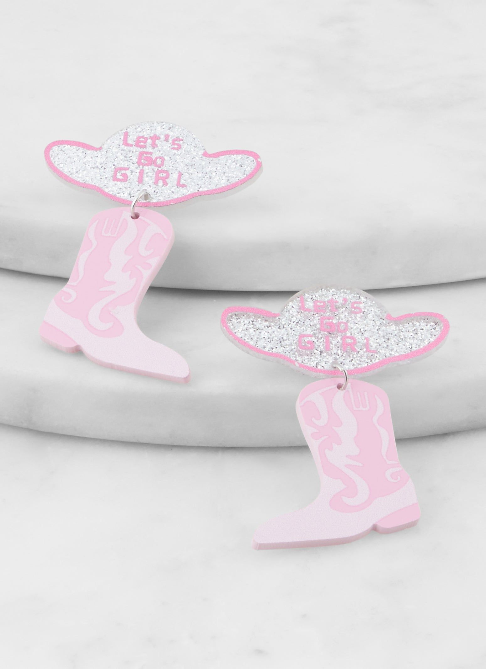 Lets Go Girl Cowboy Drop Earrings sold by Rainbow product image thumbnail 2
