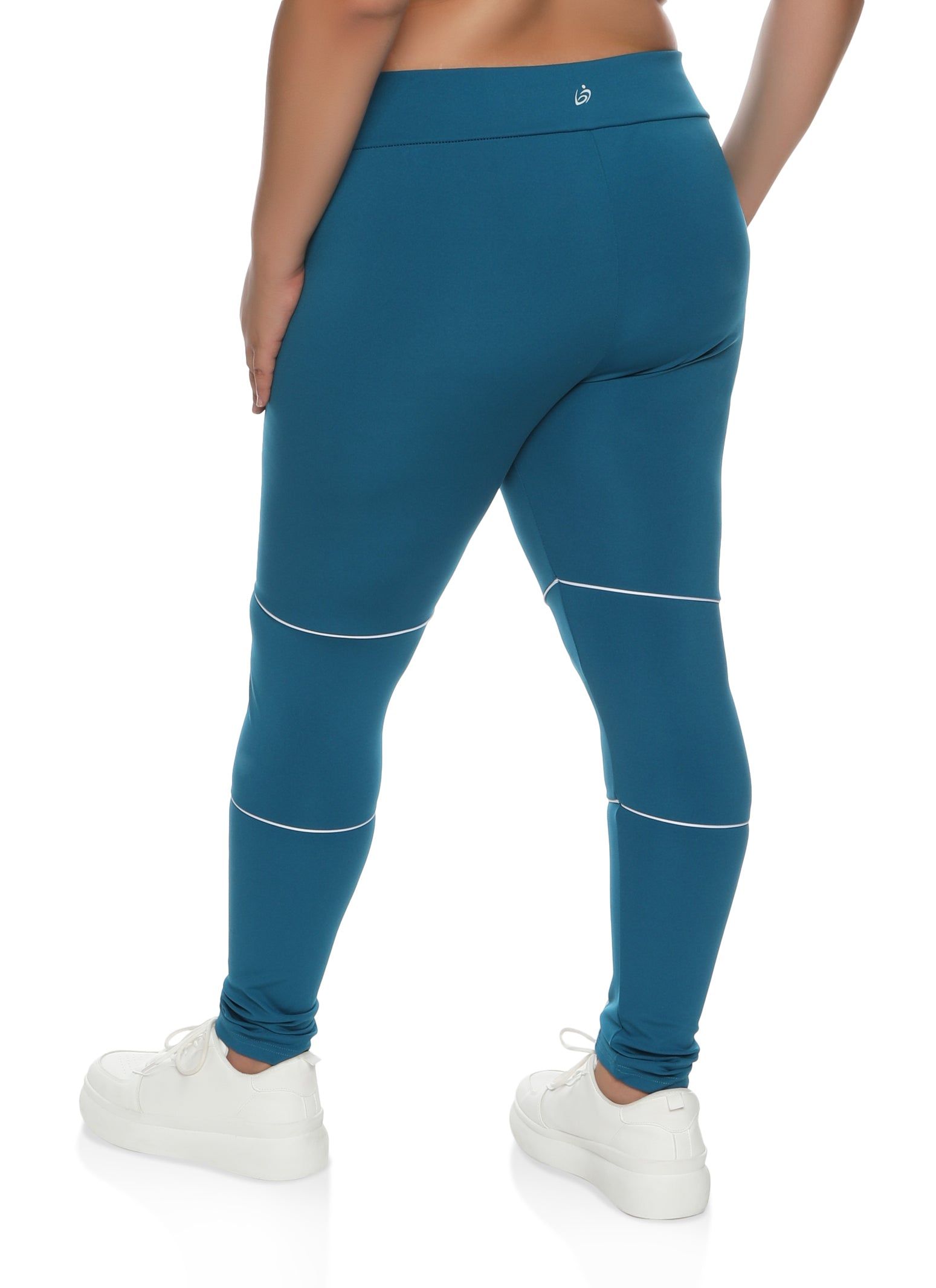 Plus Size Contrast Piping High Waist Leggings sold by Rainbow product image thumbnail 2