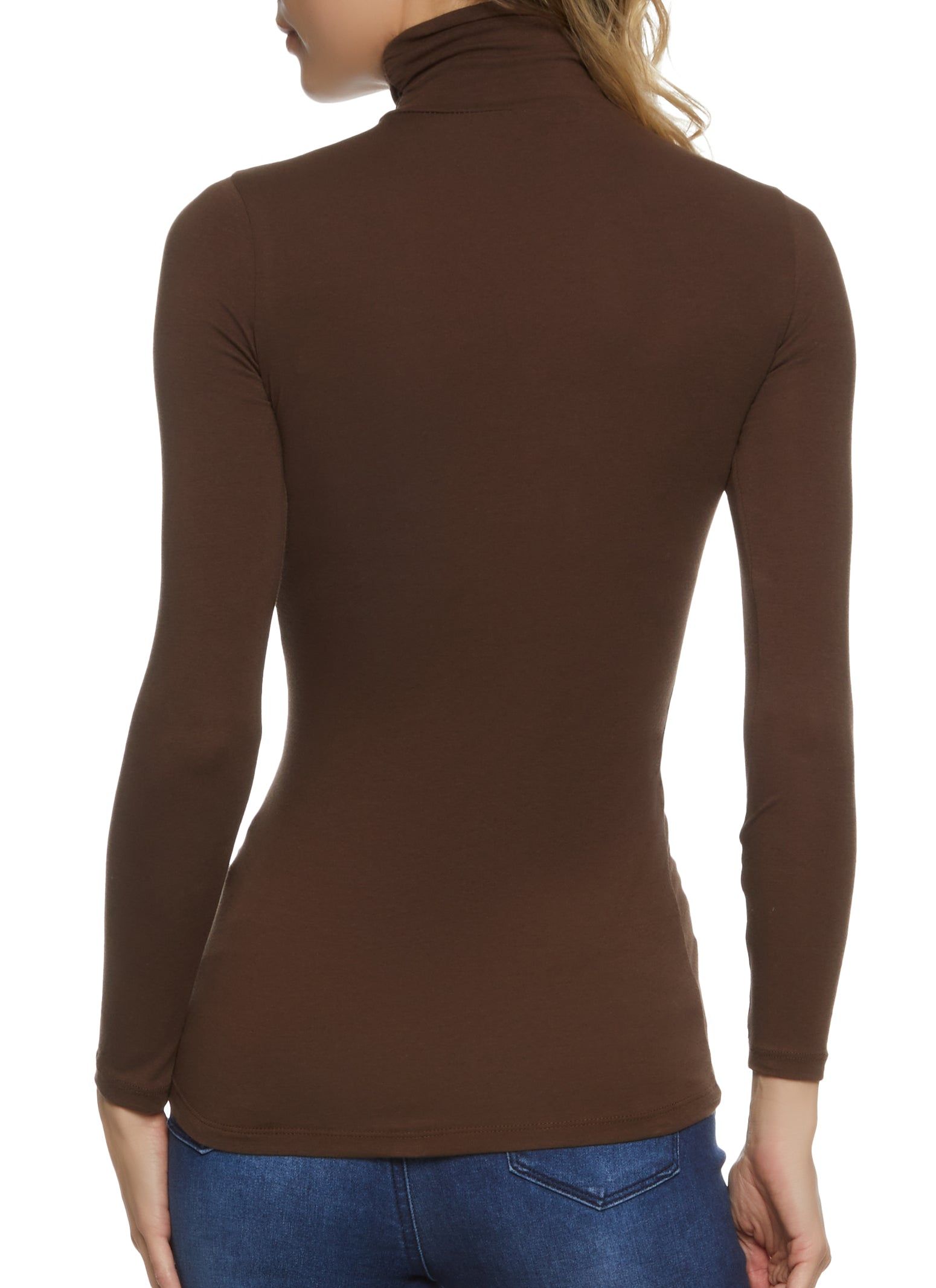 Solid Long Sleeve Turtleneck Top sold by Rainbow product image thumbnail 2