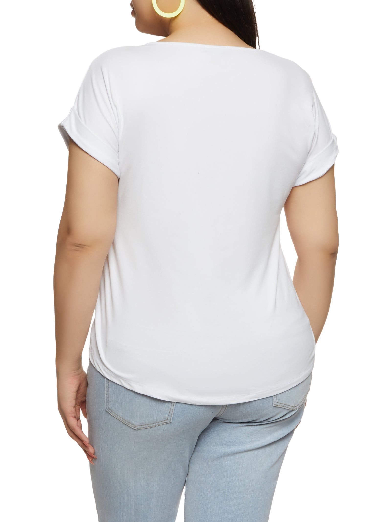 Plus Size Rhinestone Daisy Graphic Tee sold by Rainbow product image thumbnail 2