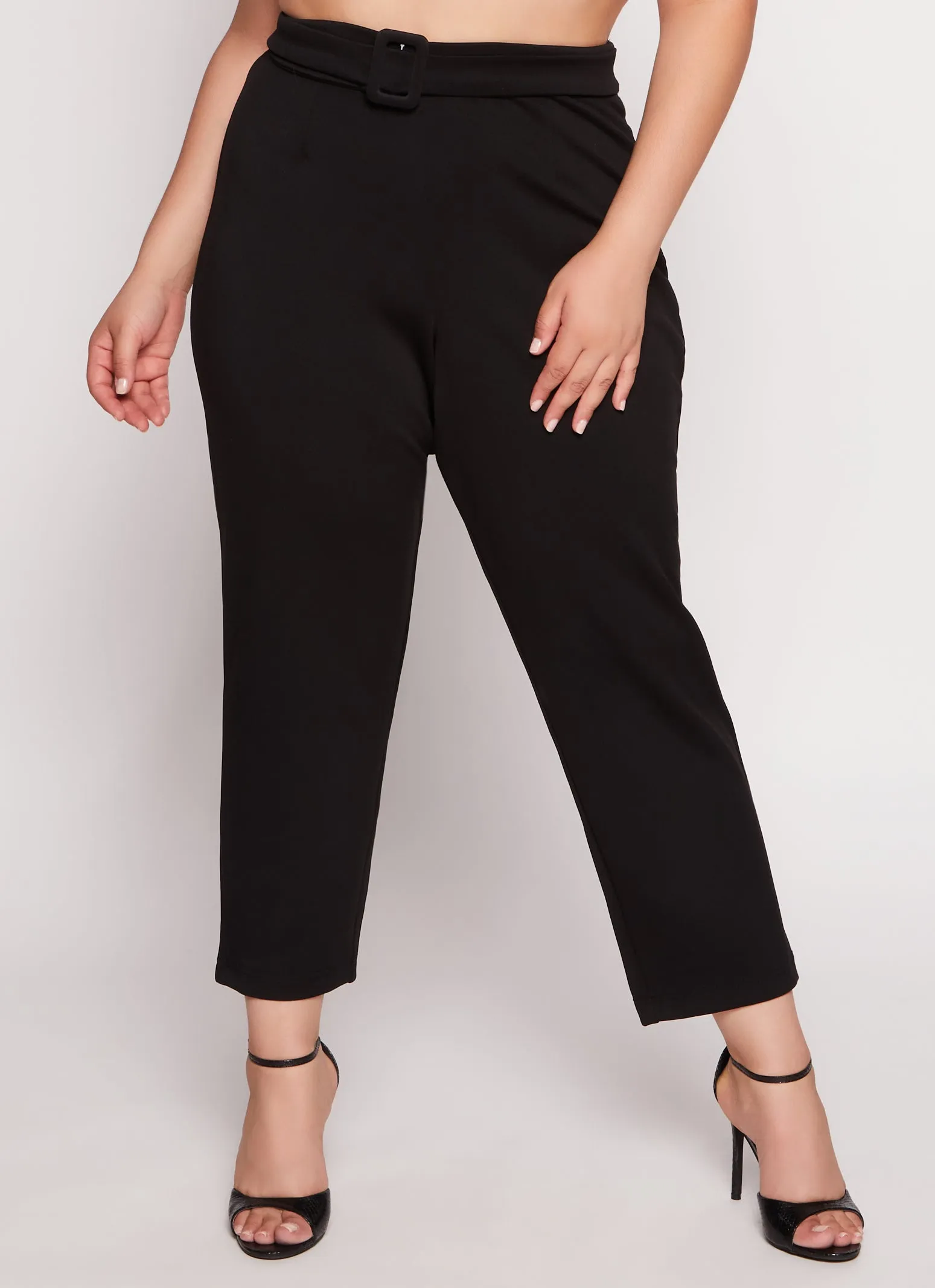 Plus Size Ankle Length Scuba Dress Pants sold by Rainbow product image thumbnail 2
