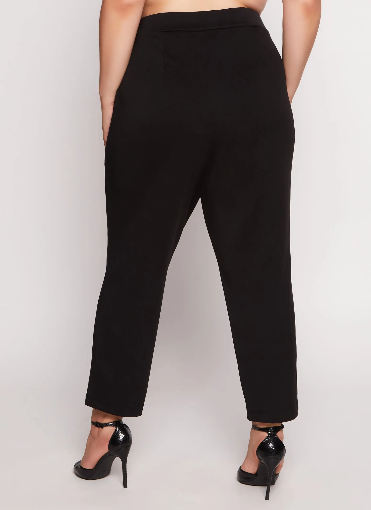 Plus Size Ankle Length Scuba Dress Pants sold by Rainbow product image thumbnail 3