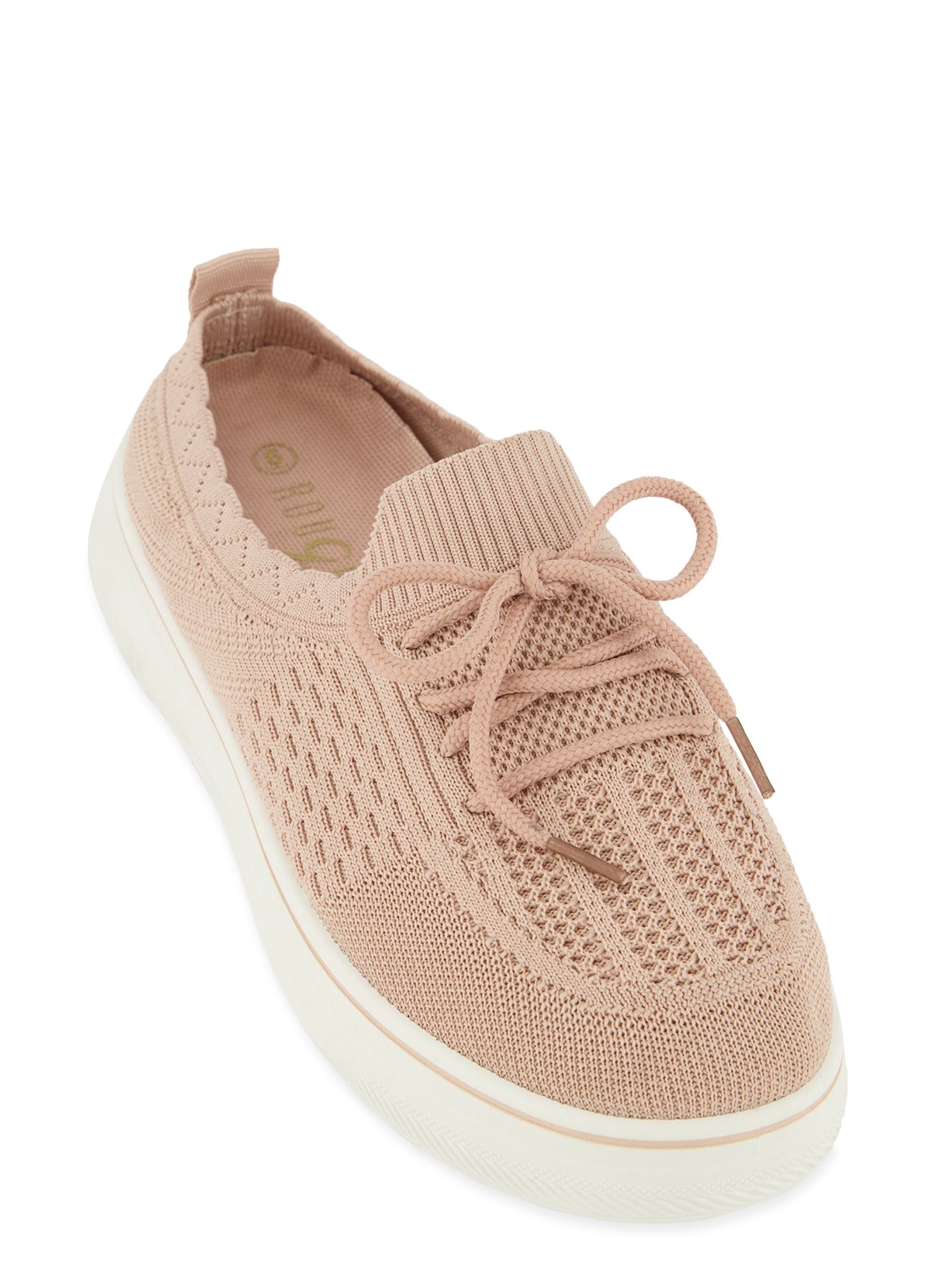 Textured Knit Platform Sneakers sold by Rainbow