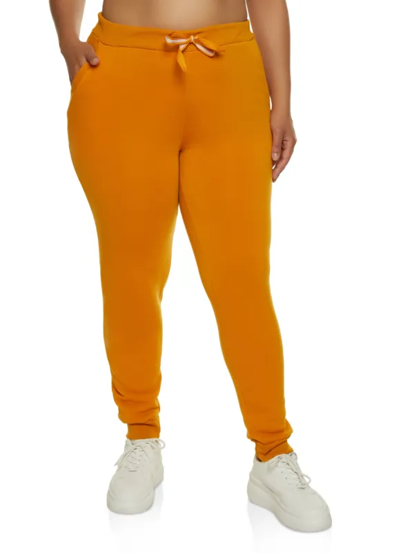 Plus Size Fleece Joggers sold by Rainbow