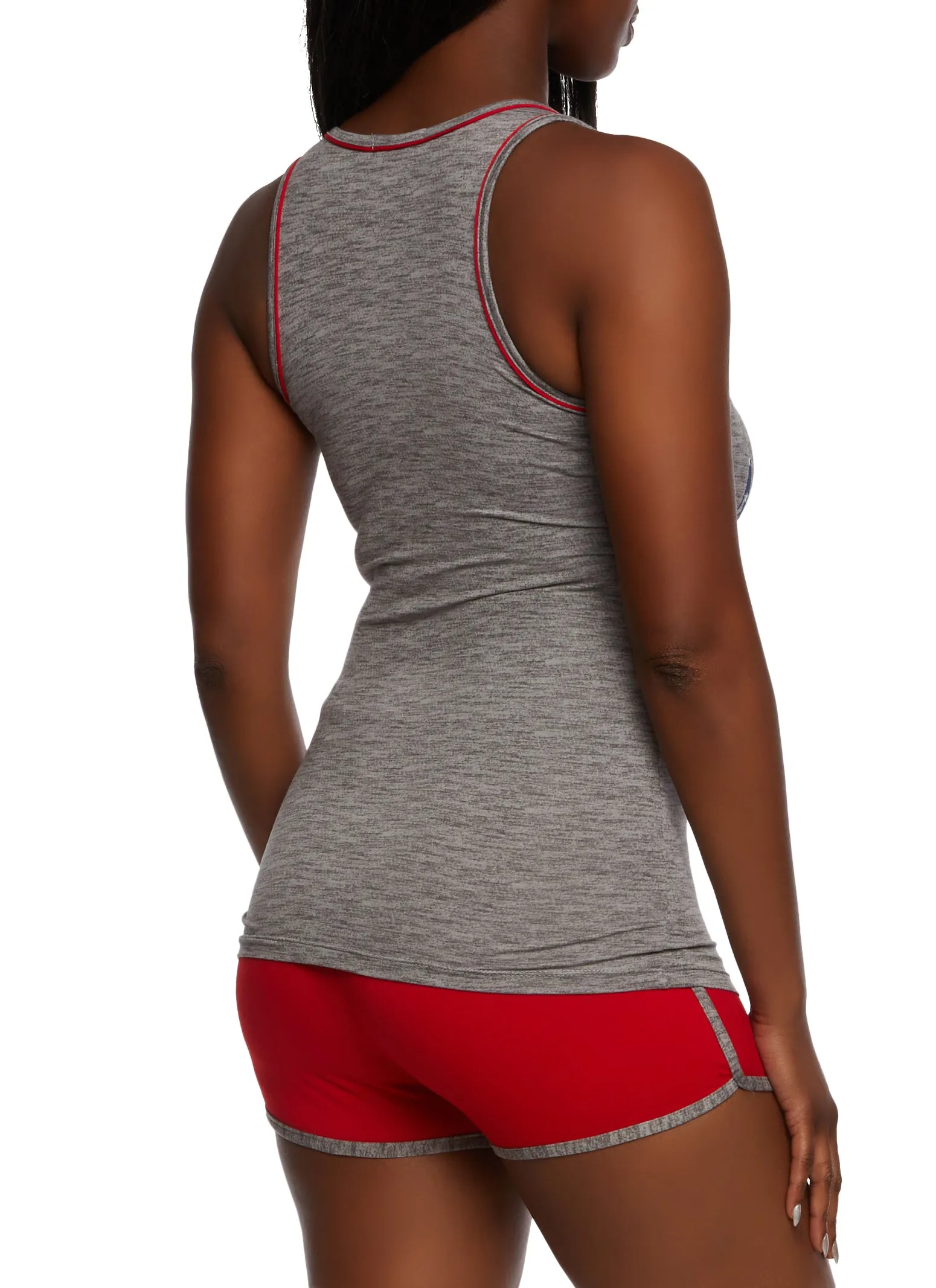 American Vibes Contrast Trim Tank Top sold by Rainbow product image thumbnail 3