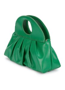 Faux Leather Pleated Convertible Pouch sold by Rainbow