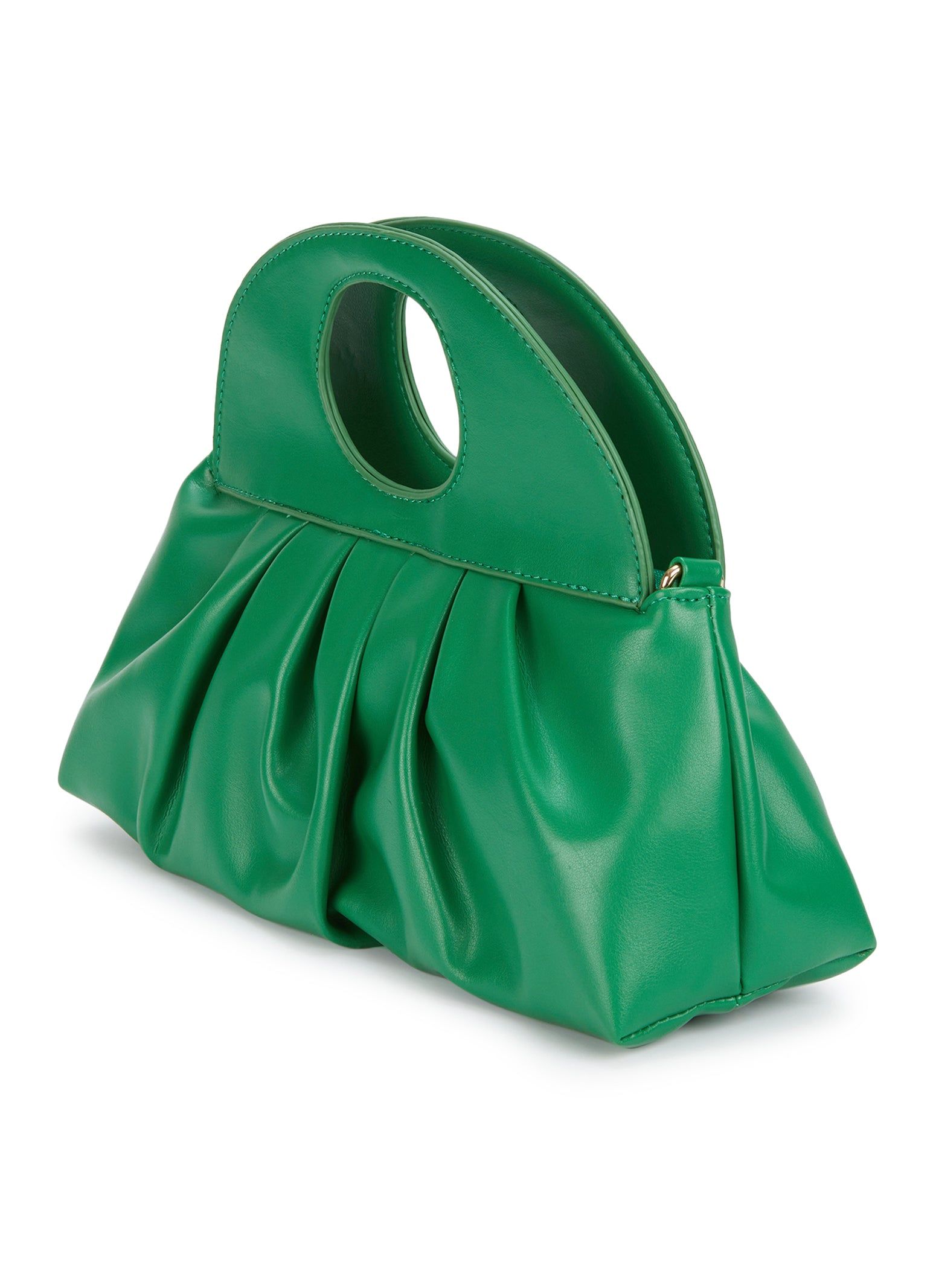 Faux Leather Pleated Convertible Pouch sold by Rainbow product image thumbnail 3