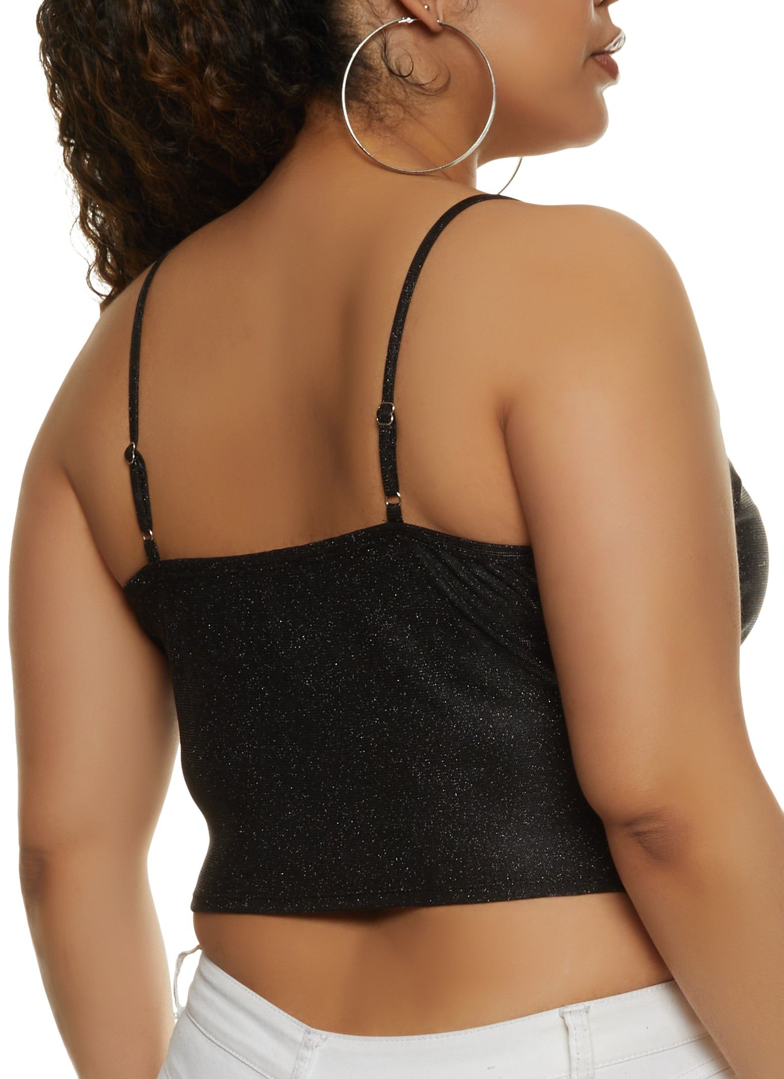 Plus Size Rhinestone Fringe Trim Bustier Top sold by Rainbow product image thumbnail 2