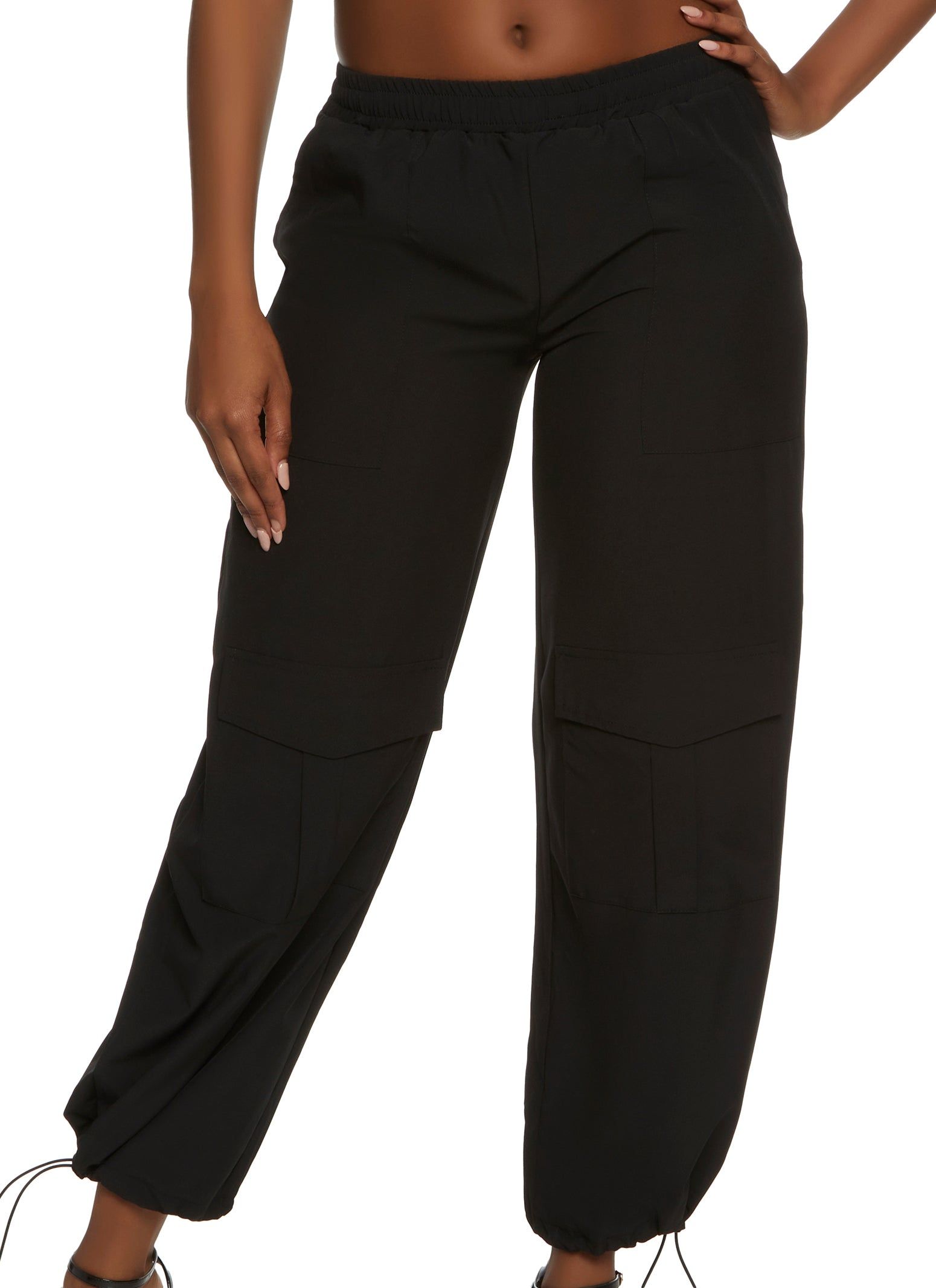 Nylon Cargo Parachute Pants sold by Rainbow