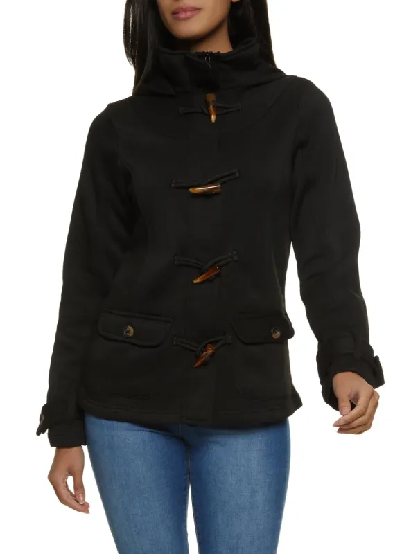 Hooded Horn Button Anorak Jacket sold by Rainbow