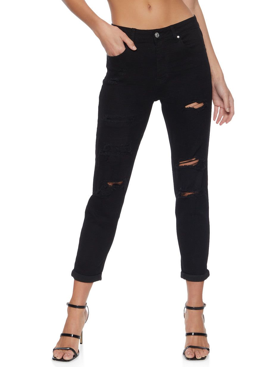 WAX Ripped Boyfriend Jeans sold by Rainbow