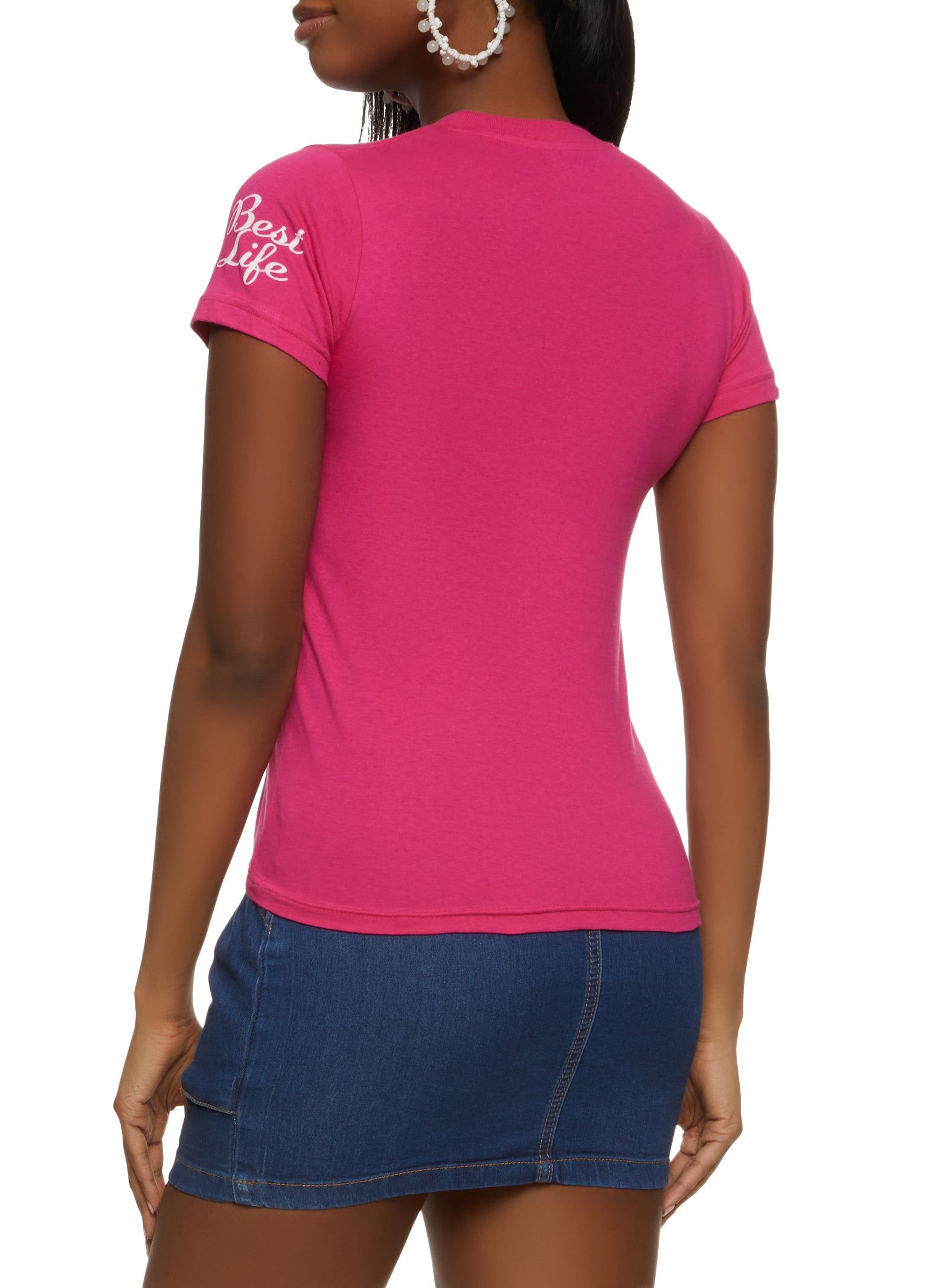 Living My Best Life Short Sleeve Graphic Tee sold by Rainbow product image thumbnail 2