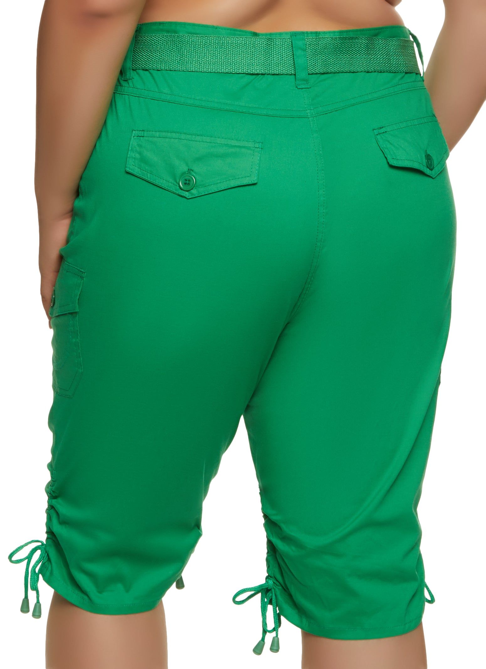 Plus Size Belted Bermuda Cargo Shorts sold by Rainbow product image thumbnail 2