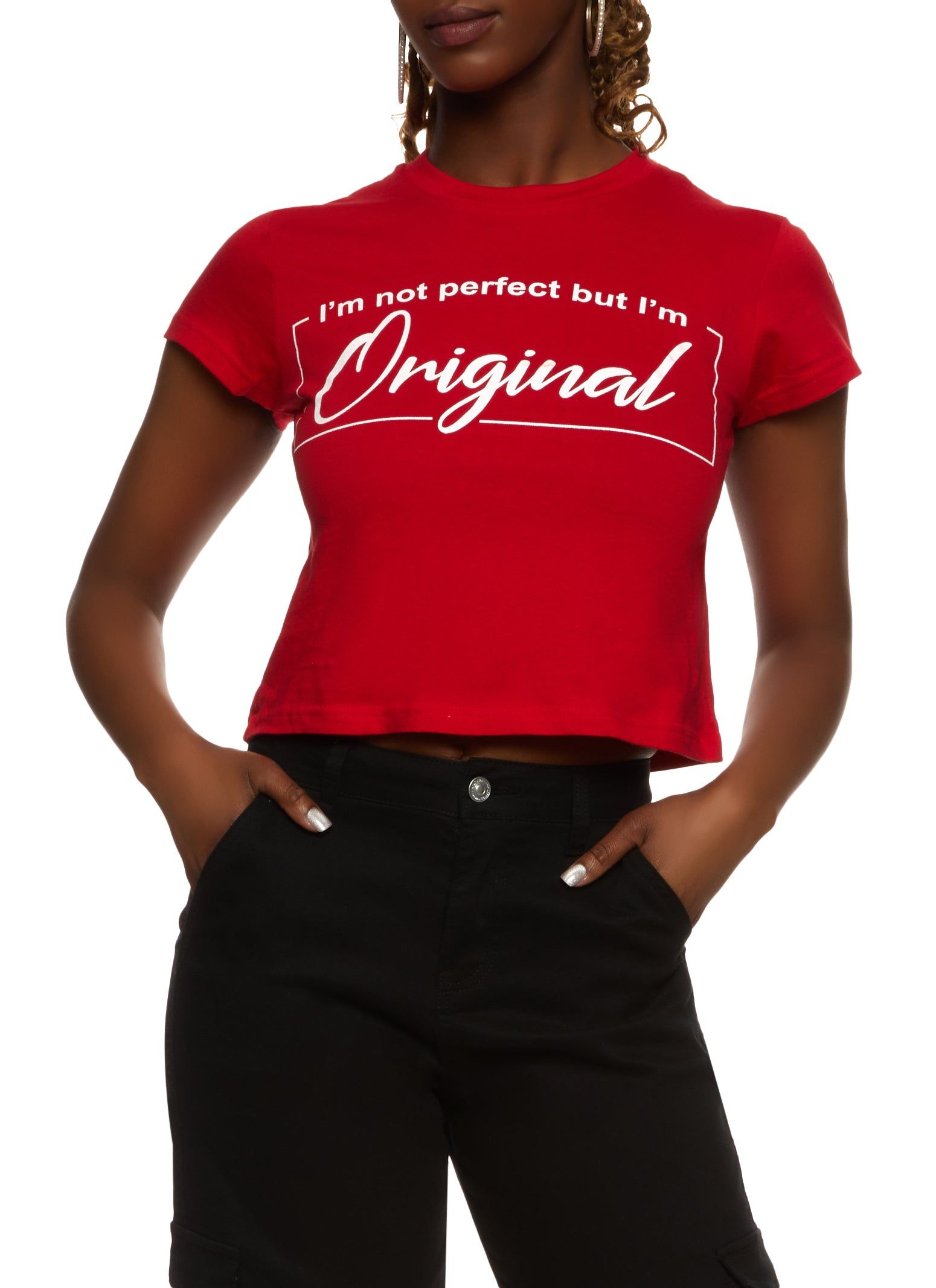 Im Not Perfect But Im Original Graphic Tee sold by Rainbow