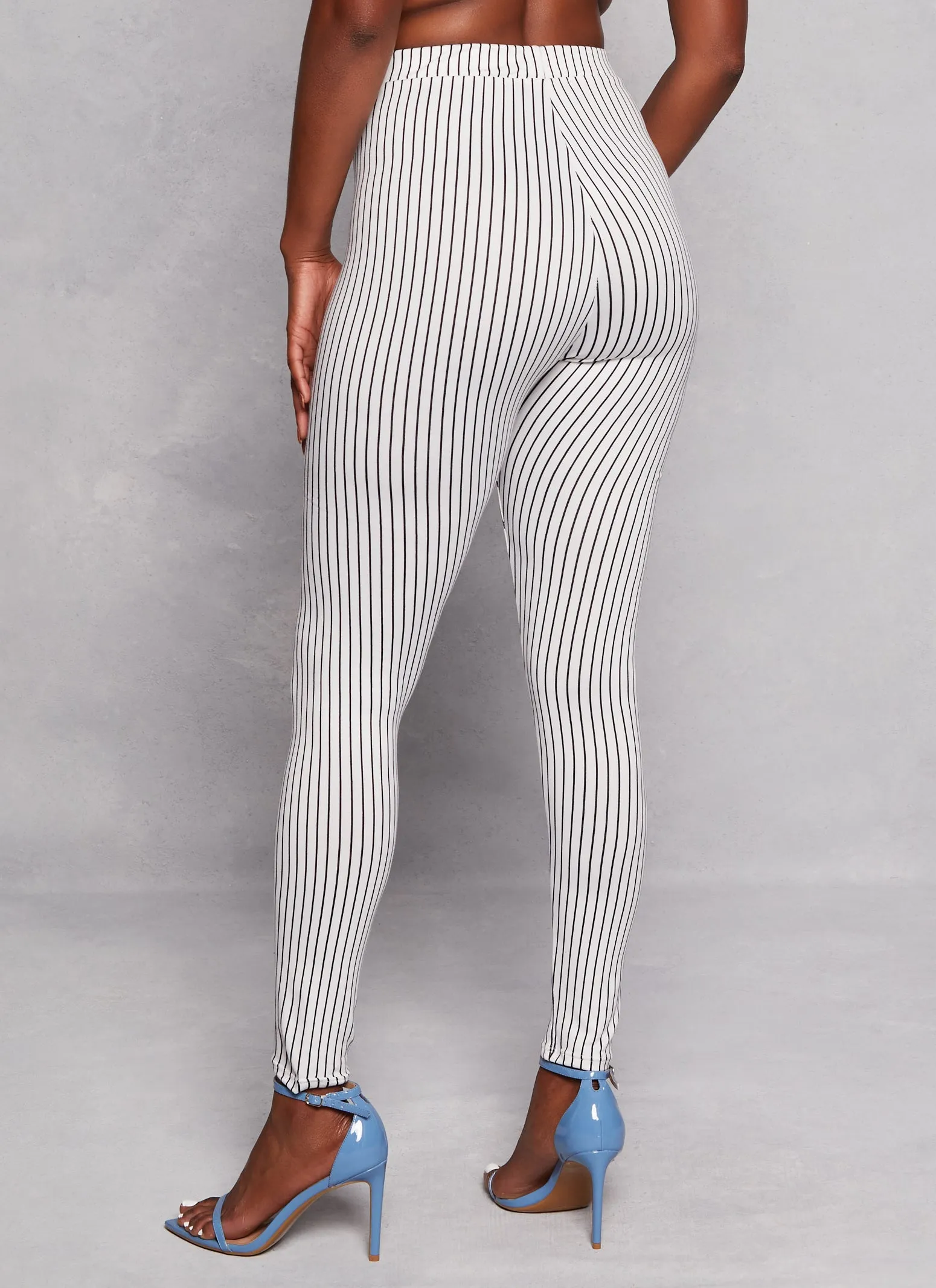 82 Pinstripe High Waist Leggings sold by Rainbow product image thumbnail 3
