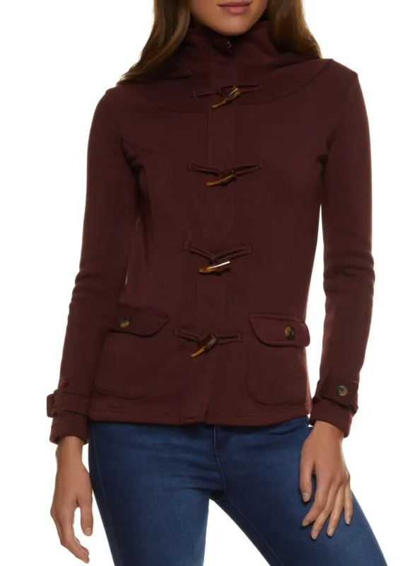 Hooded Horn Button Anorak Jacket sold by Rainbow