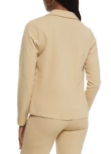 Faux Pocket Open Front Blazer sold by Rainbow