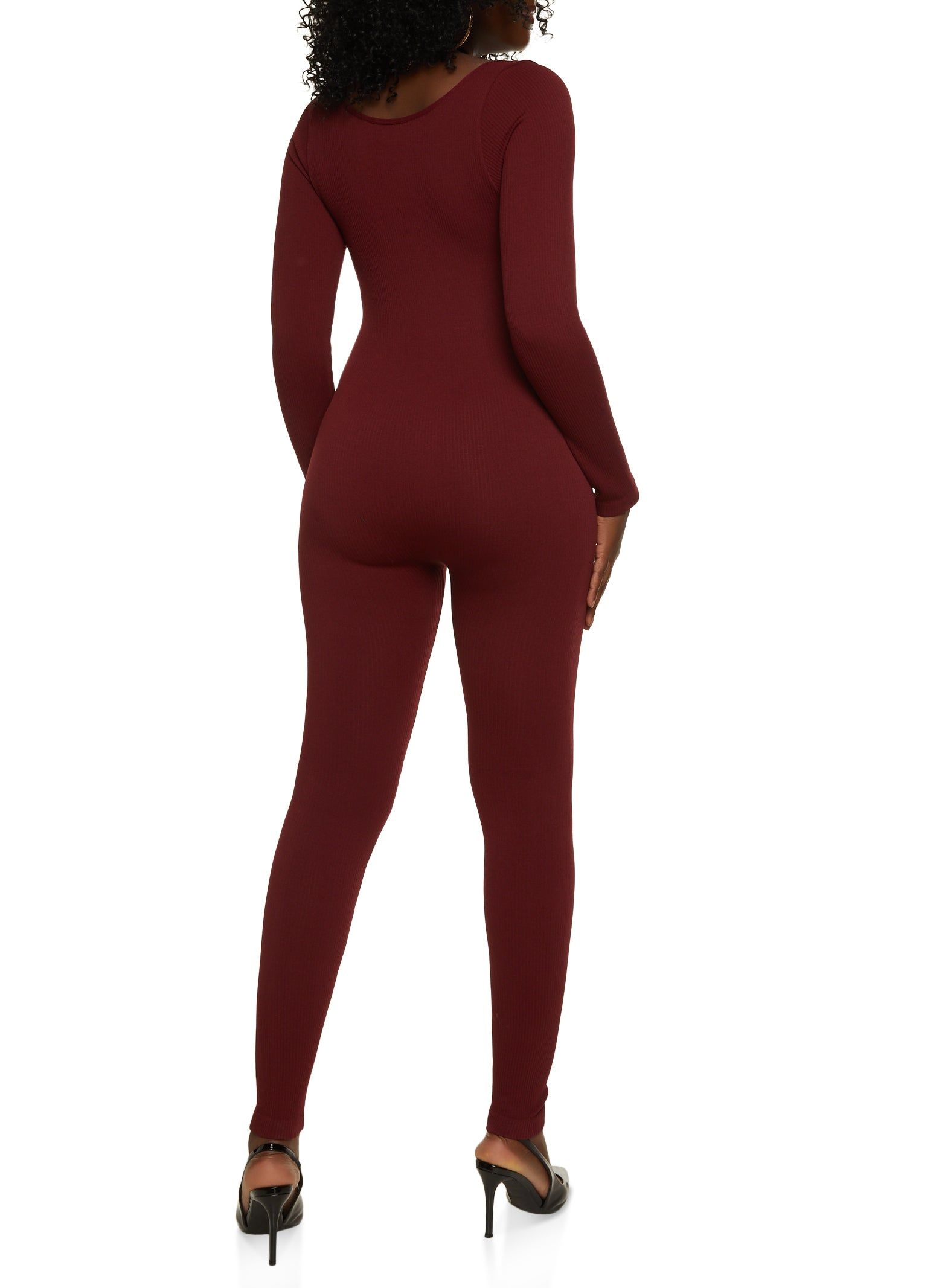 Solid Ribbed Seamless Jumpsuit sold by Rainbow product image thumbnail 2