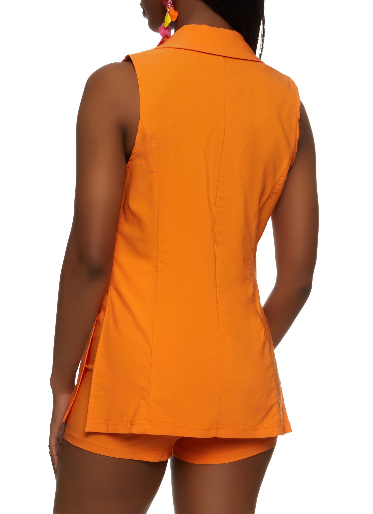 Sleeveless One Button Blazer Vest sold by Rainbow product image thumbnail 3