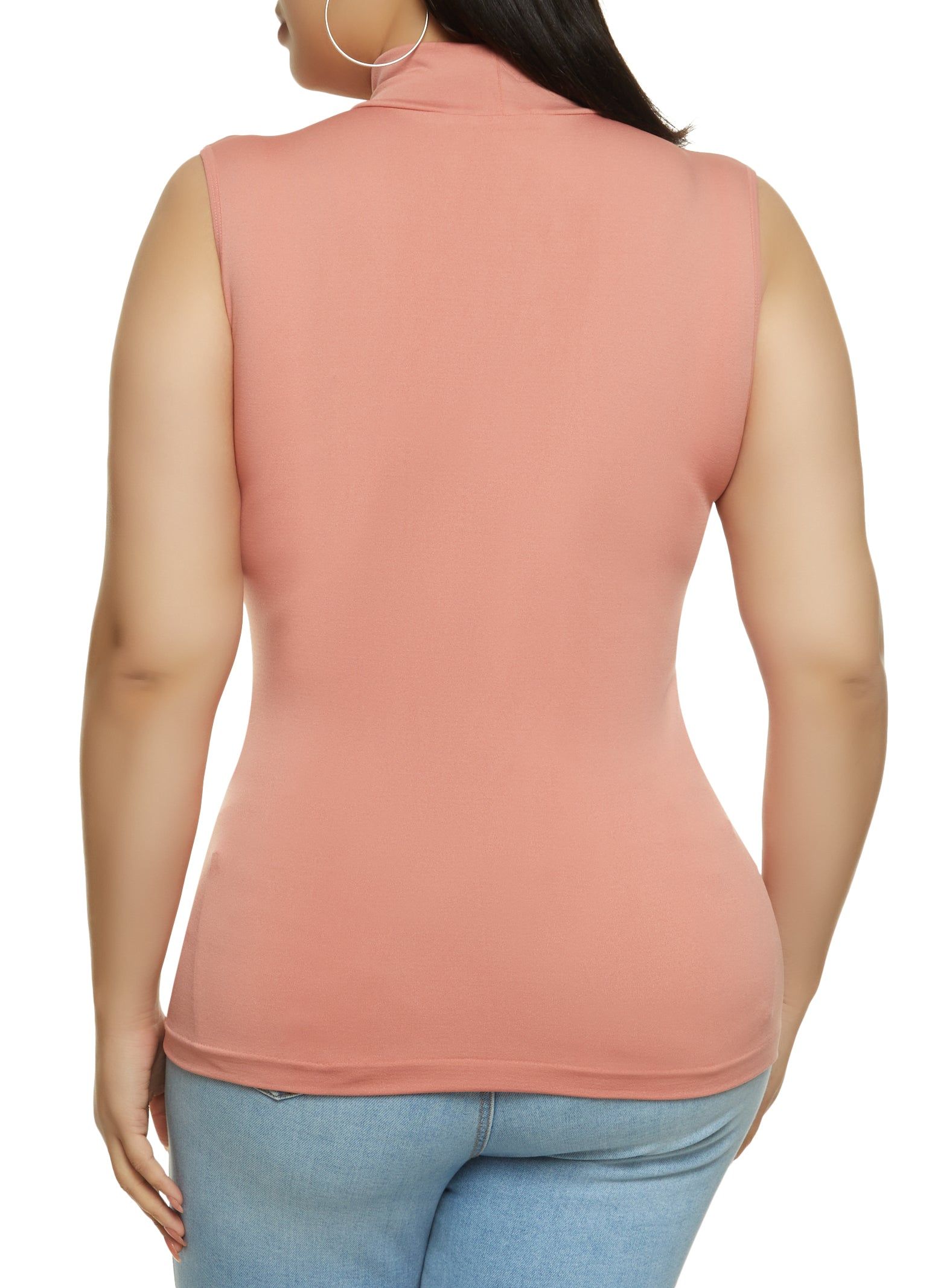 Plus Size Seamless Sleeveless Mock Neck Top sold by Rainbow product image thumbnail 2