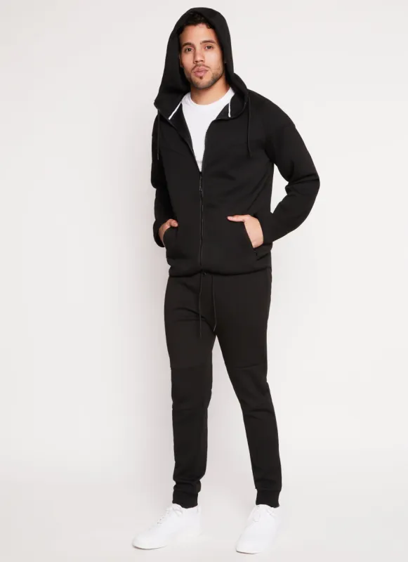 Mens Contrast Trim Zip Pocket Joggers sold by Rainbow