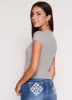Basic Ribbed Crew Neck Tee sold by Rainbow