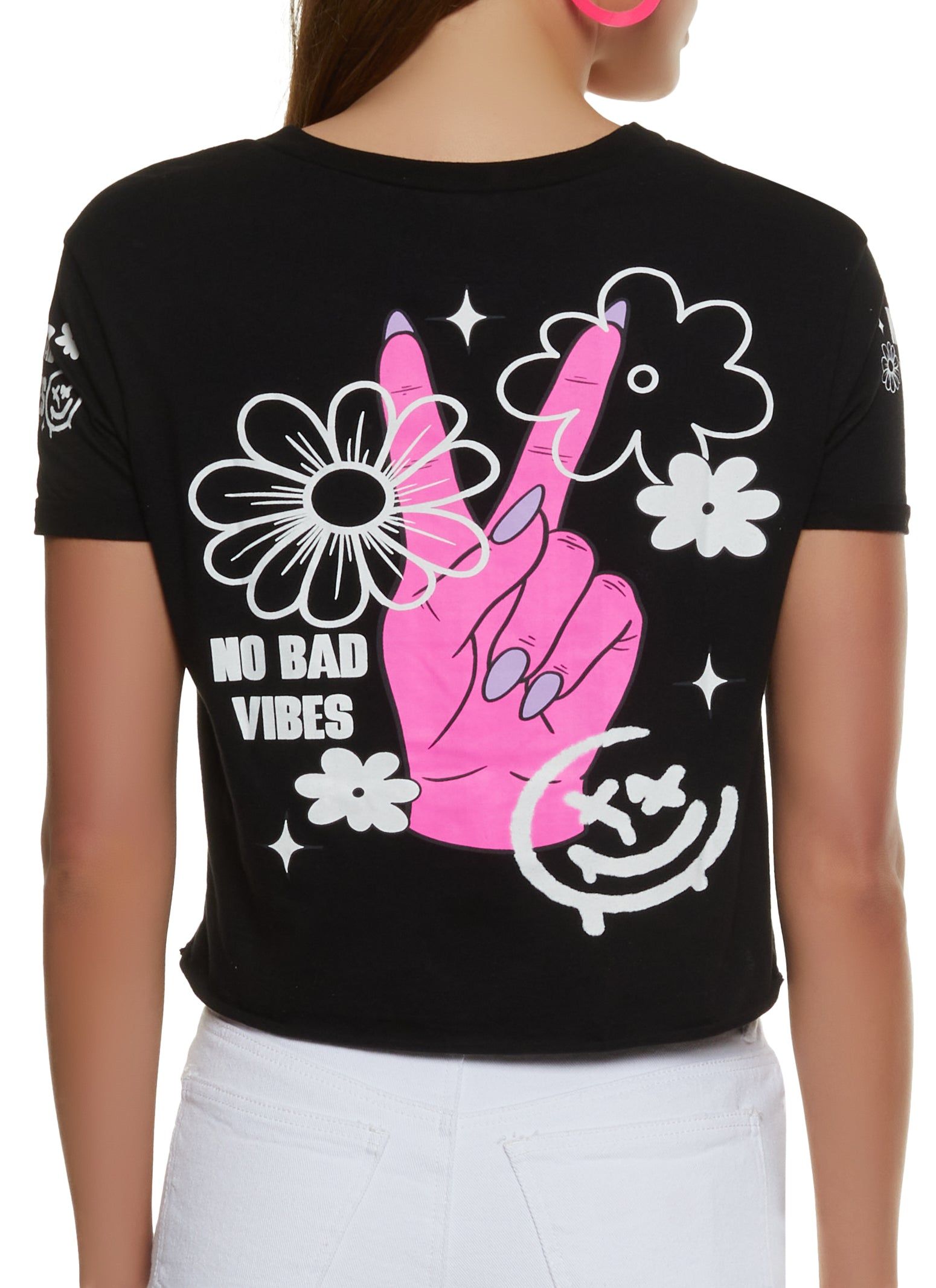 No Bad Vibes Graphic Tee sold by Rainbow product image thumbnail 2