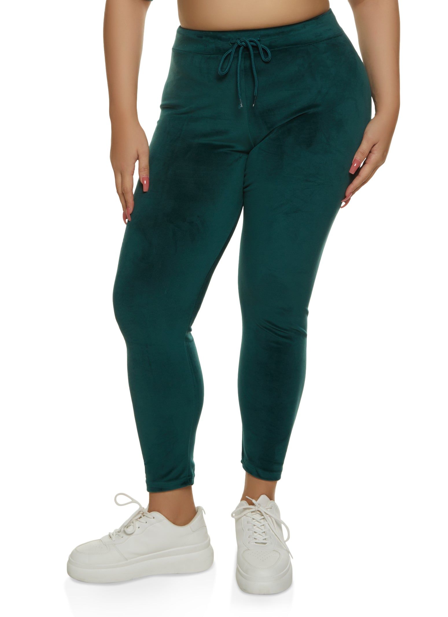 Plus Size High Waist Velour Leggings sold by Rainbow
