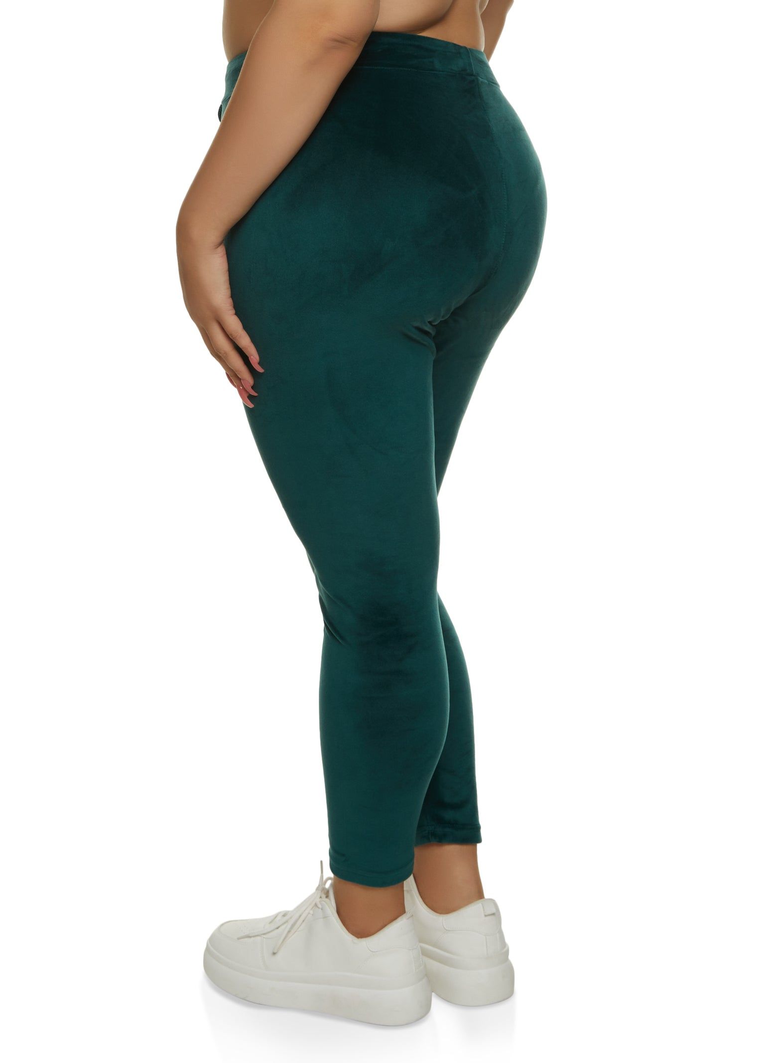 Plus Size High Waist Velour Leggings sold by Rainbow product image thumbnail 2