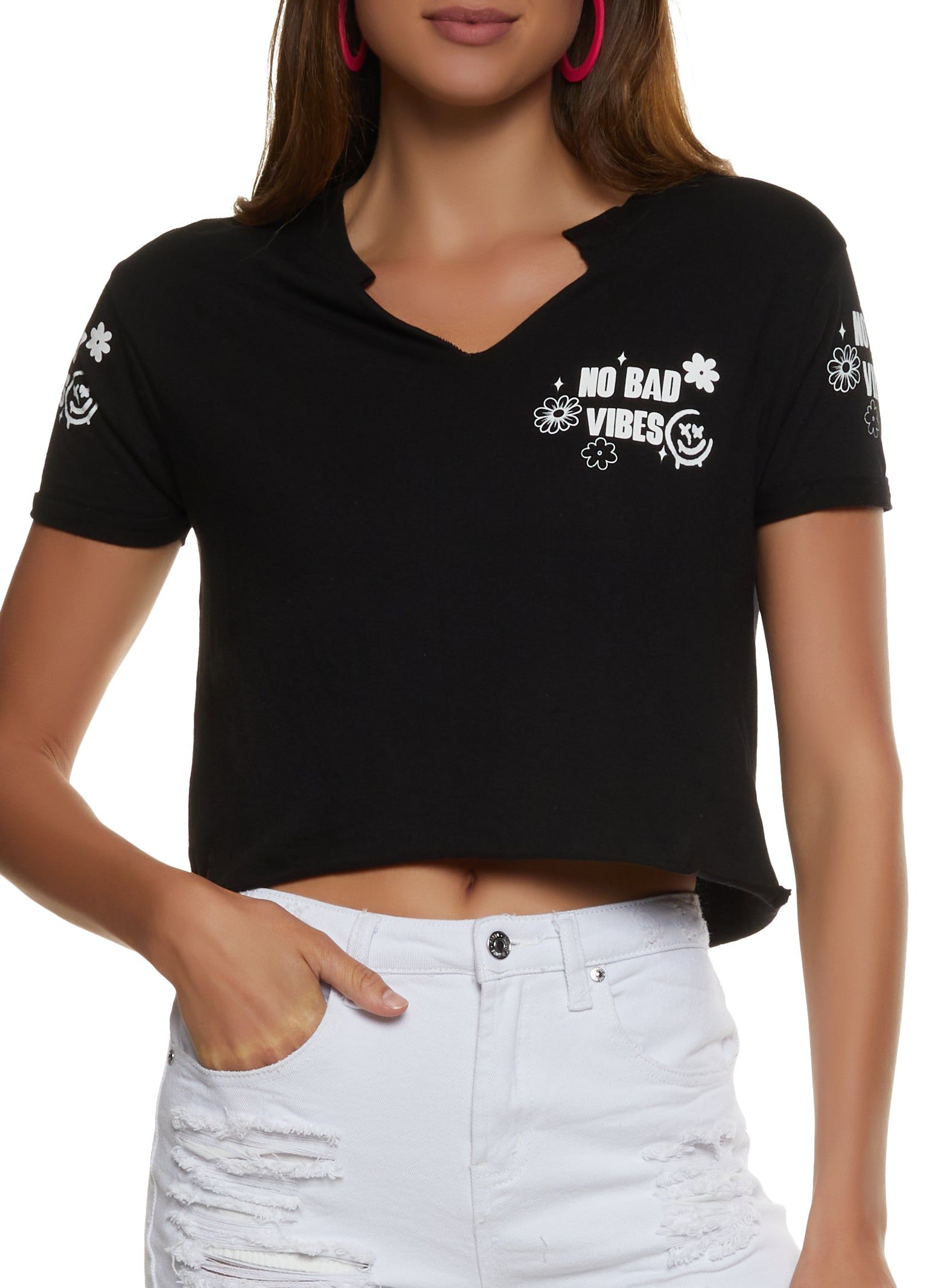 No Bad Vibes Graphic Tee sold by Rainbow