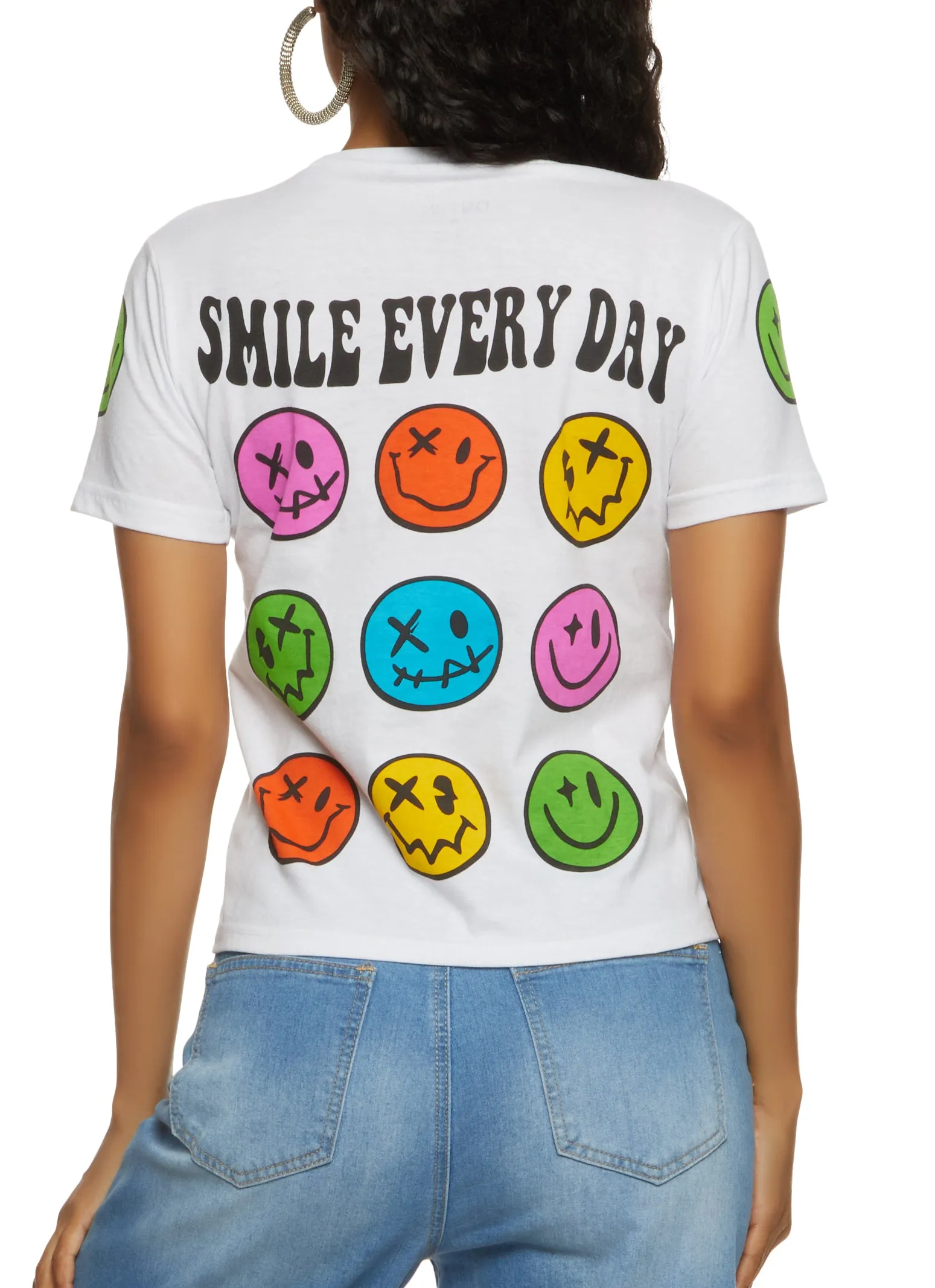 Smile Every Day Graphic T Shirt sold by Rainbow product image thumbnail 2