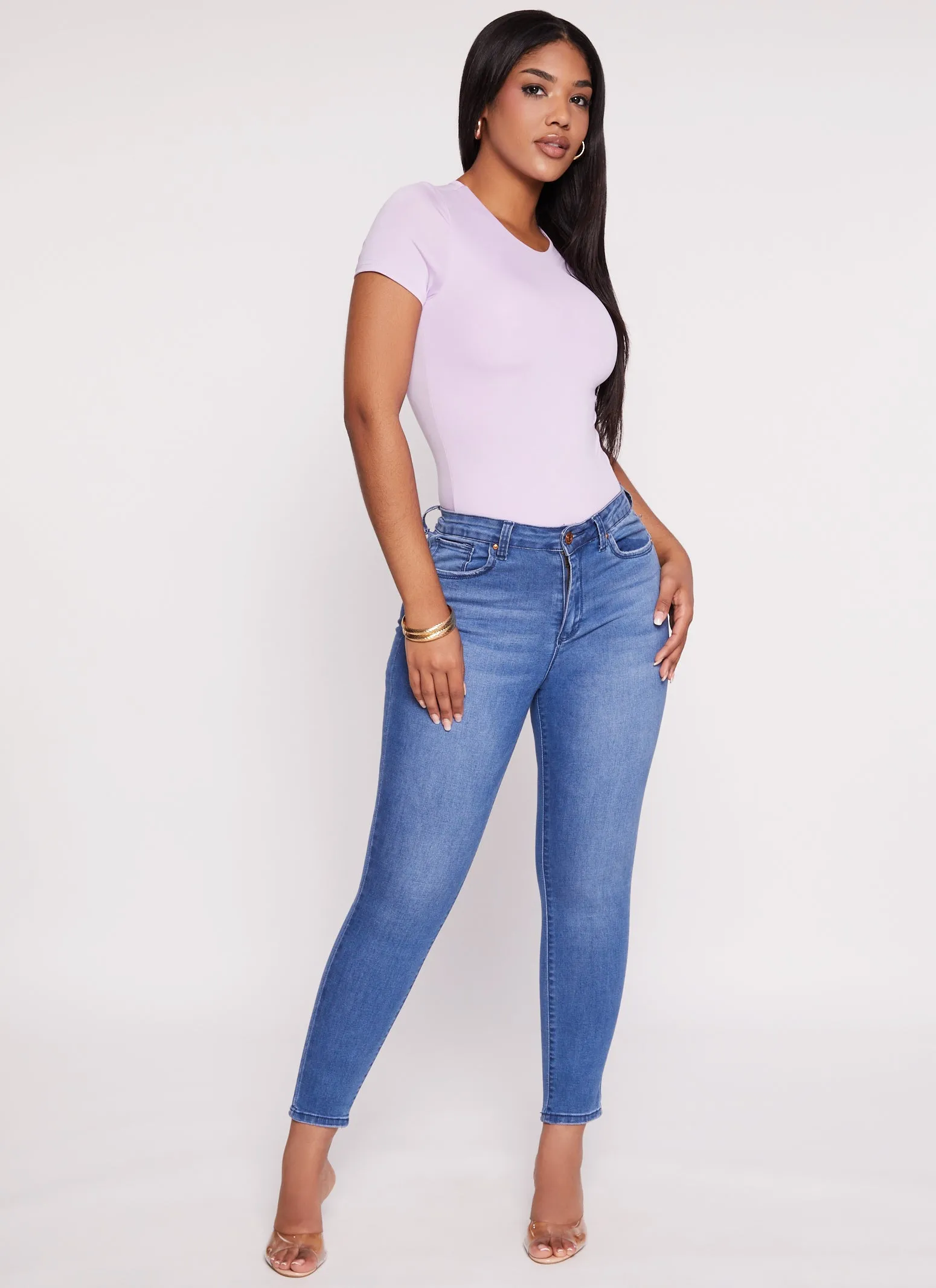 Daisy Double Lined Crew Neck Bodysuit sold by Rainbow product image thumbnail 2