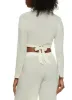 Plisse Cropped Wrap Top sold by Rainbow