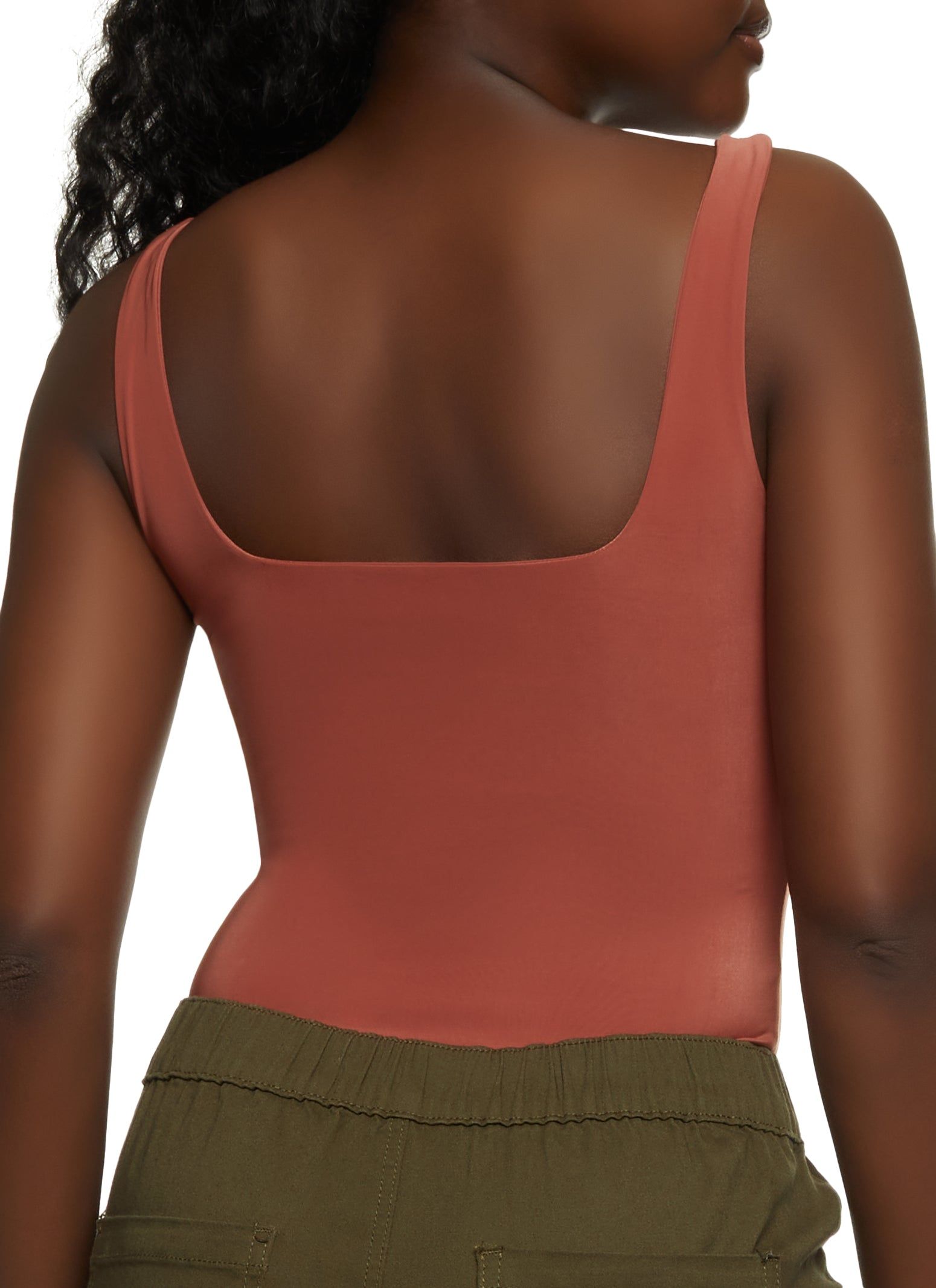 Solid Square Neck Bodysuit sold by Rainbow product image thumbnail 3