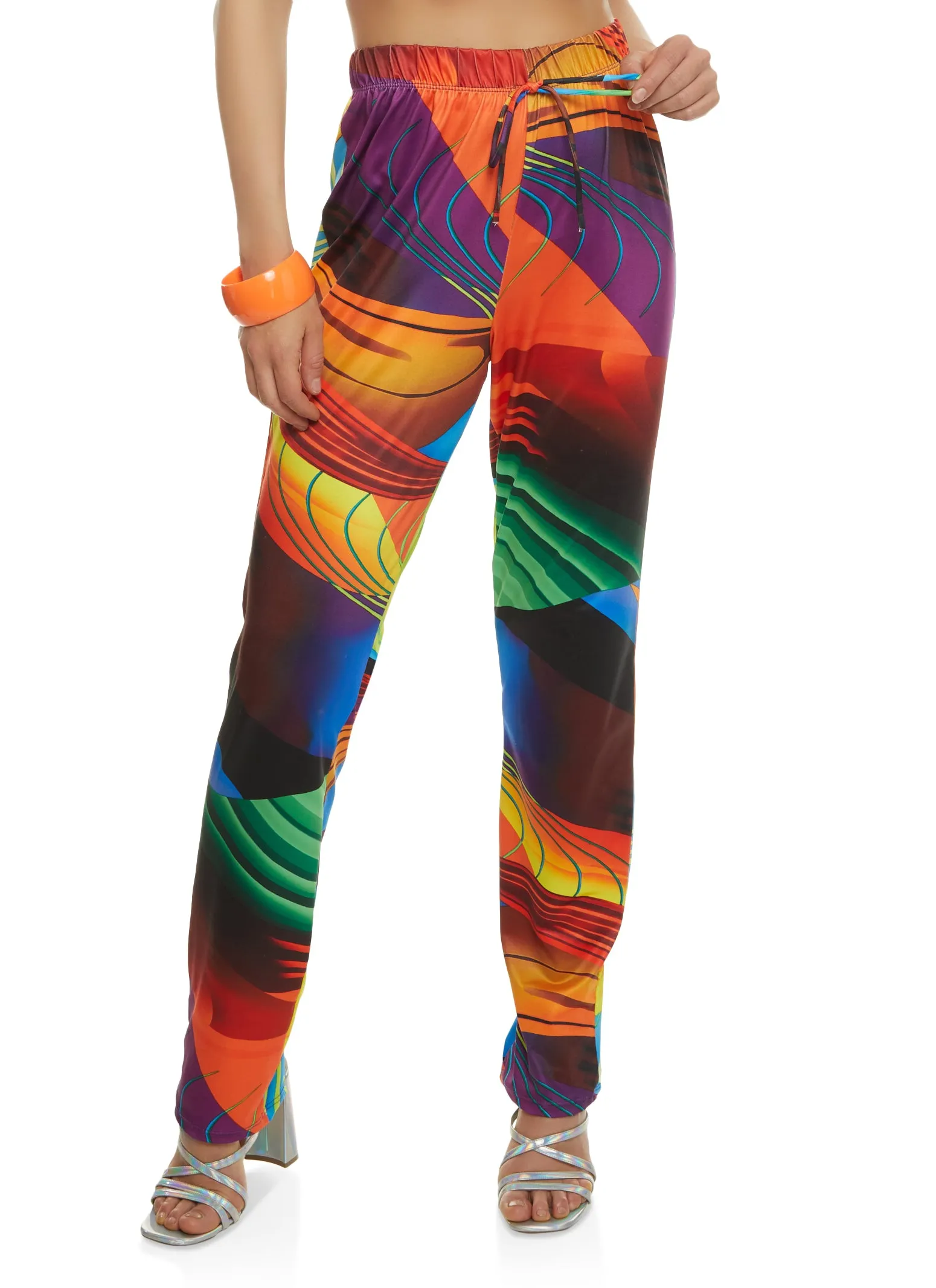 Printed High Waisted Pants sold by Rainbow