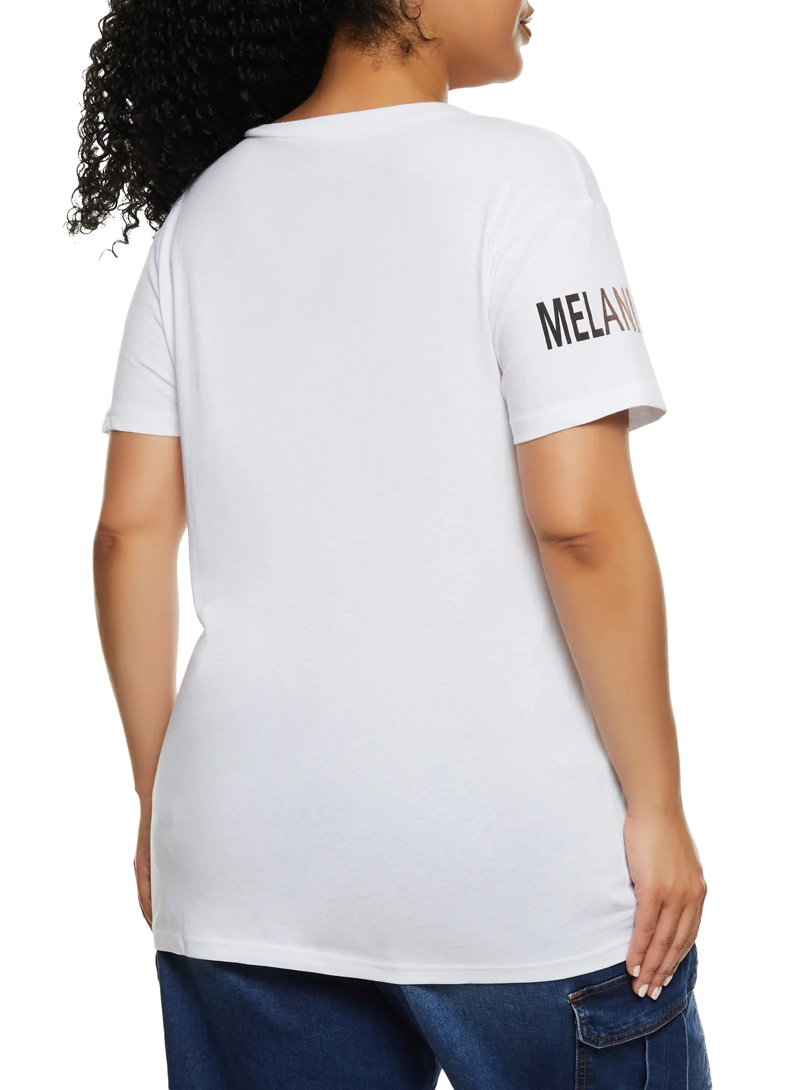 Plus Size Drippin Melanin Graphic Tee sold by Rainbow product image thumbnail 3