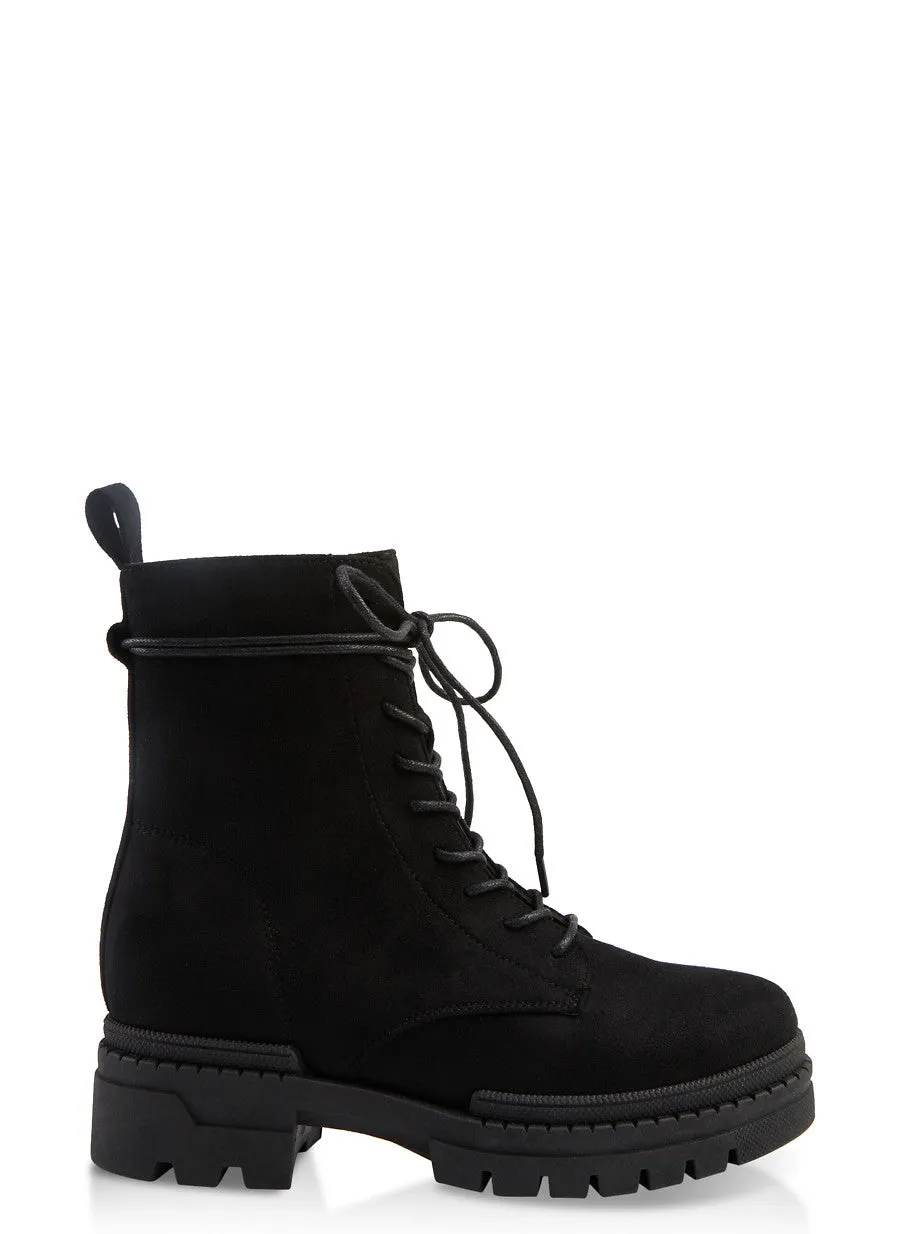 Solid Lace Up Booties sold by Rainbow product image thumbnail 2