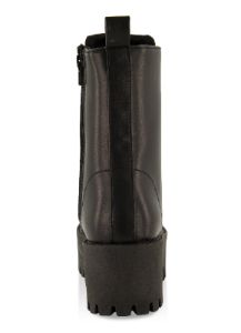 Solid Platform Combat Lace Up Boots sold by Rainbow