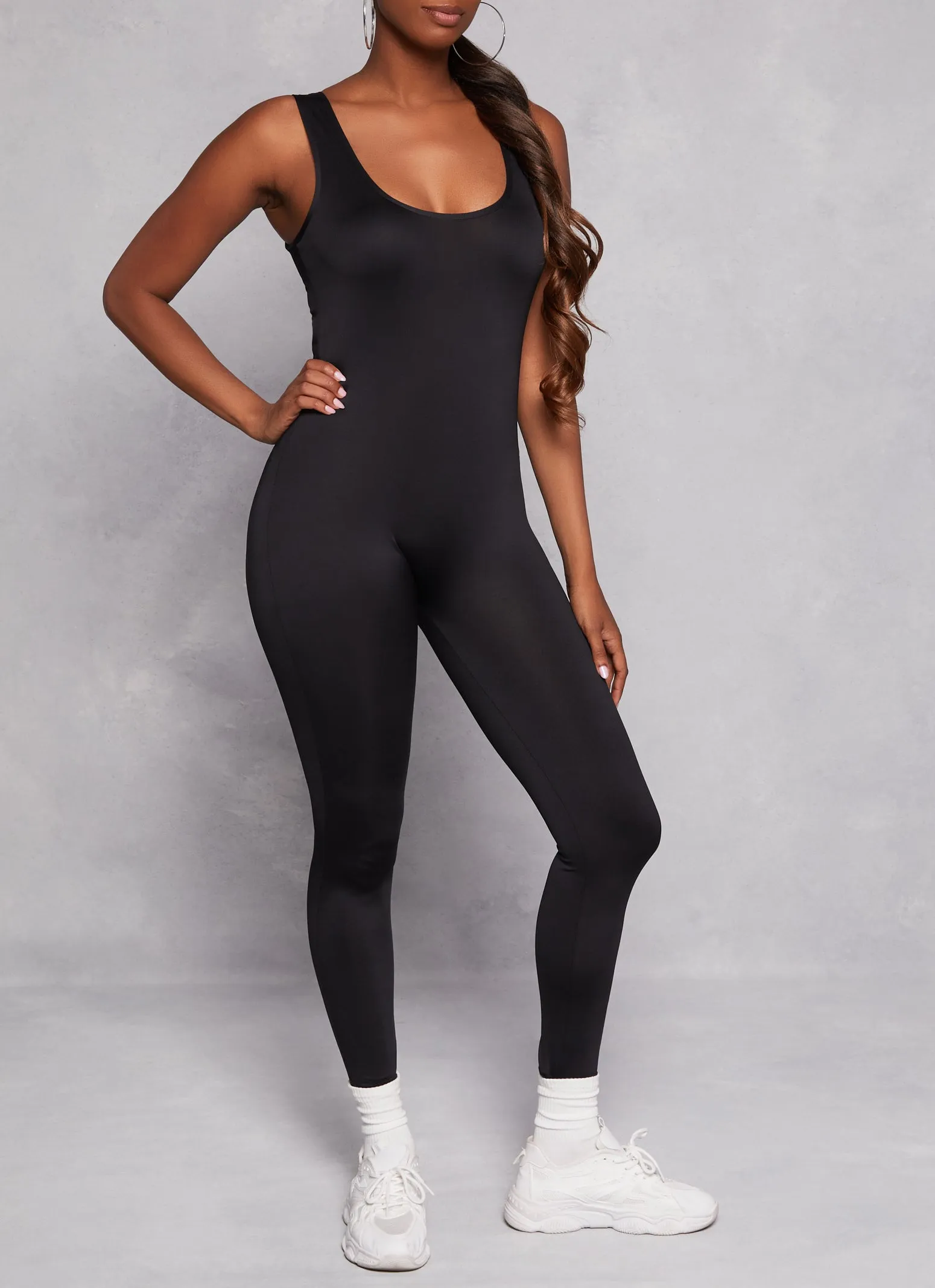 Basic Scoop Neck Tank Jumpsuit sold by Rainbow