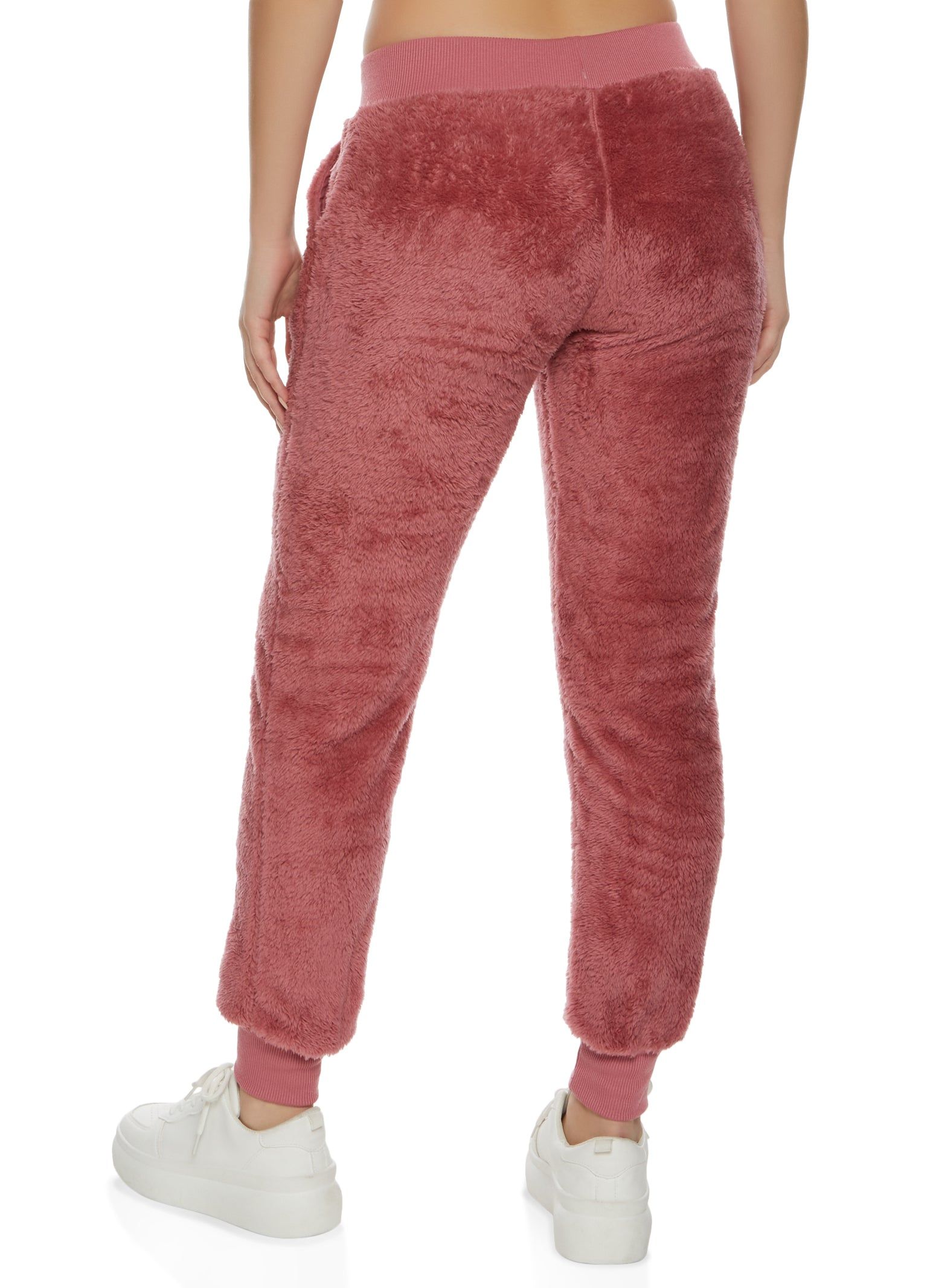 Faux Fur Drawstring Joggers sold by Rainbow product image thumbnail 2